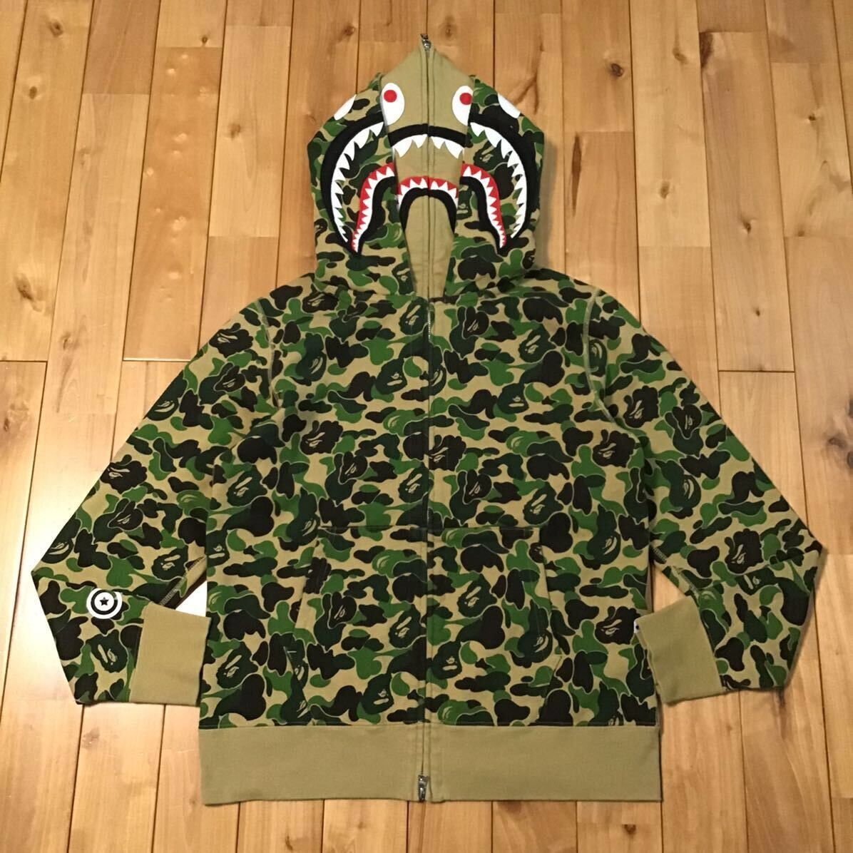 BAPE Double Shark full zip hoodie ABC camo a bathing ape