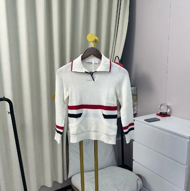 Dior Dior White Wool Women's Pullover Sweater 0089 Size M / US 6-8 / IT 42-44 - 1 Thumbnail