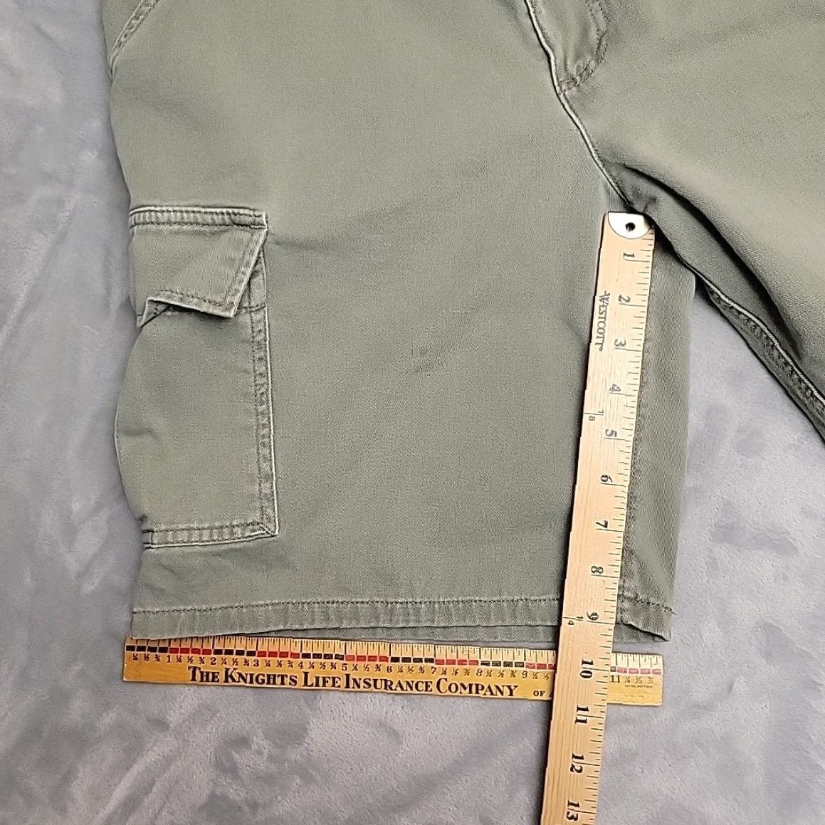 Dockers VTG Dockers Shorts Mens 34 Green Cargo Flat Front 100% Cotton Twill Work Chino Size US 34 / EU 50 - 8 Thumbnail