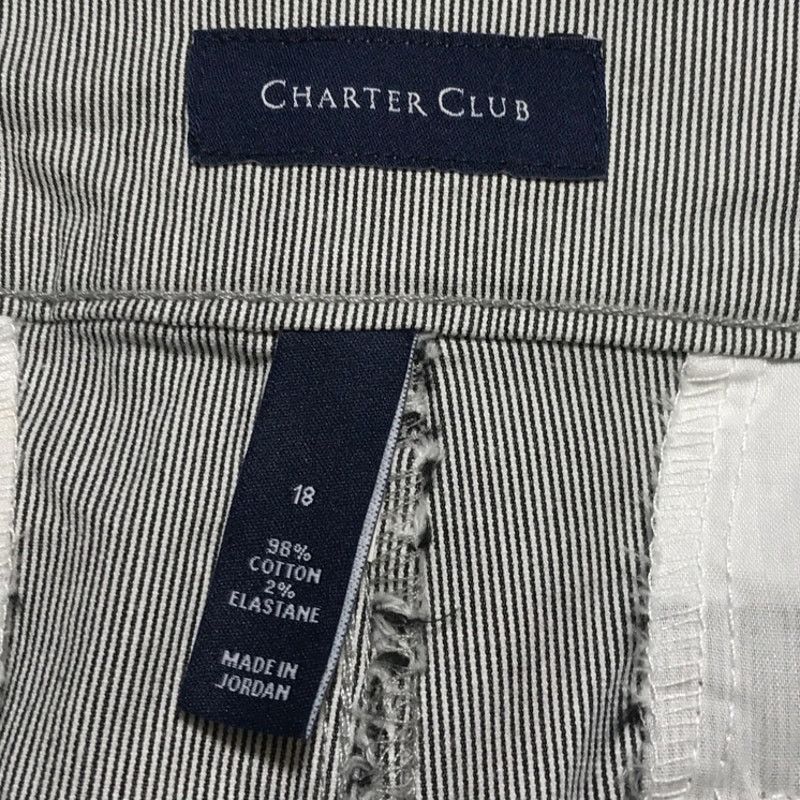 Other NWT Charter Club Stripe Mid-rise Bermuda Jean Shorts 18 Size 40" / US 18 - 3 Thumbnail