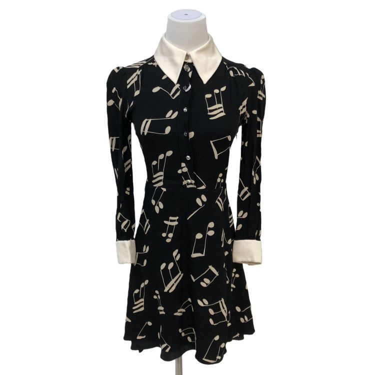 Saint Laurent Paris Saint Laurent Music Note Dress Size 34 Size XS / US 0-2 / IT 36-38 - 1 Thumbnail