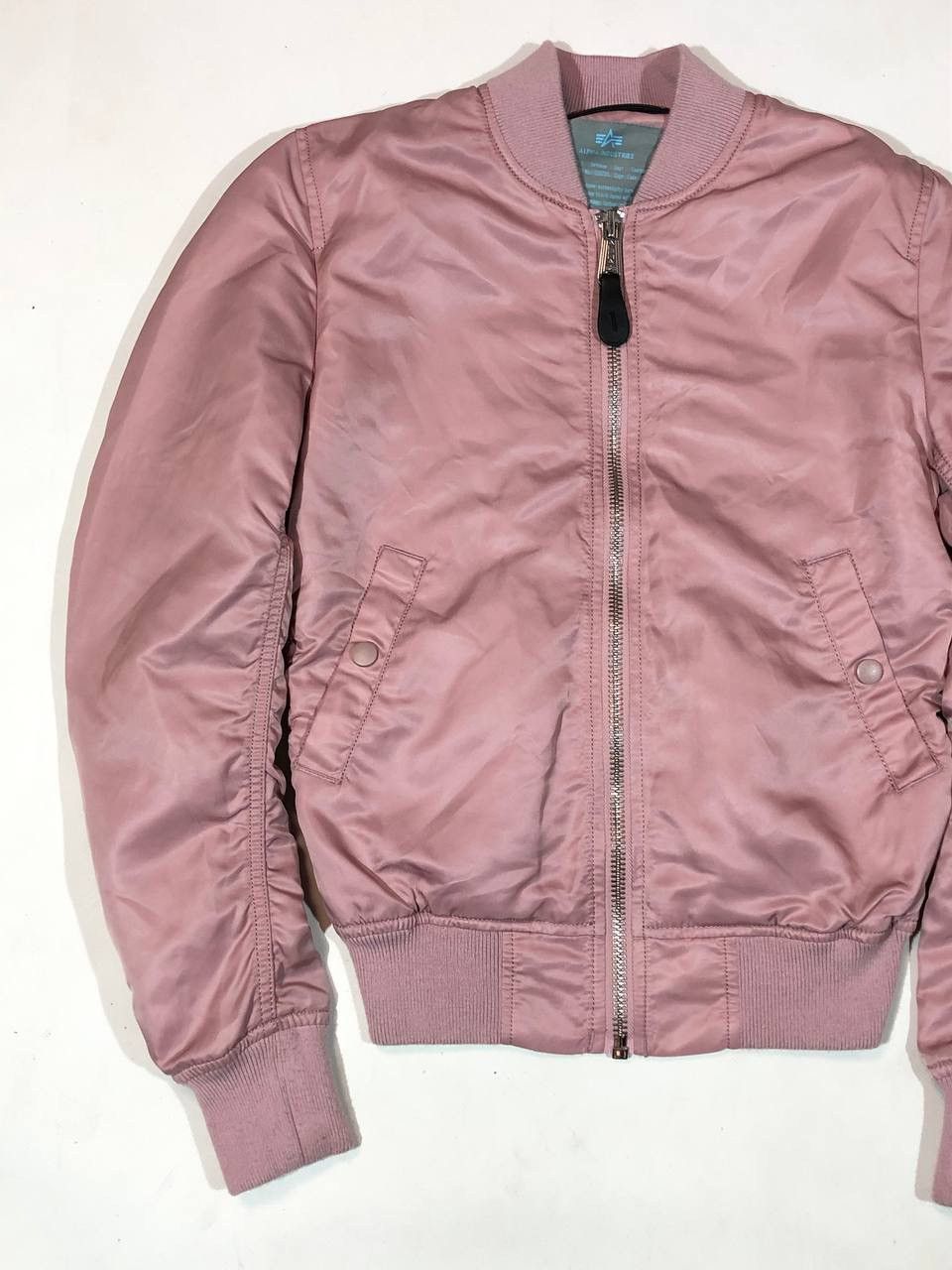 Alpha Industries Alpha Industries Woomens Bomber Jacket Pink Size S / US 4 / IT 40 - 3 Thumbnail