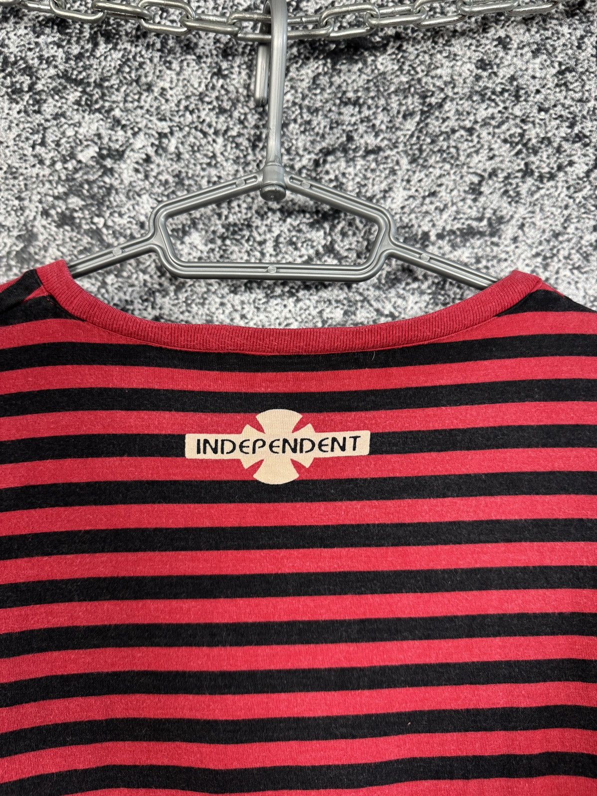 Independent Truck Co. × Vintage Men’s Vintage Independent Striped T-Shirt 90s Size S Size US S / EU 44-46 / 1 - 14 Thumbnail