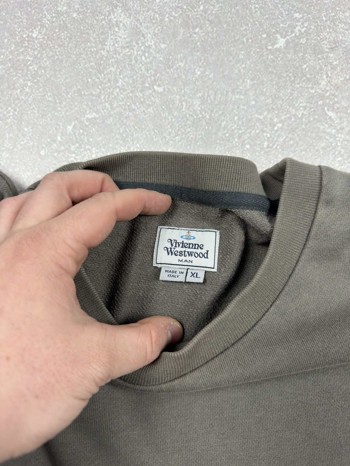 Vivienne Westwood Vivienne Westwood Gray Sweatshirt Orb Logo Mens Crew Neck Size US XL / EU 56 / 4 - 7 Thumbnail