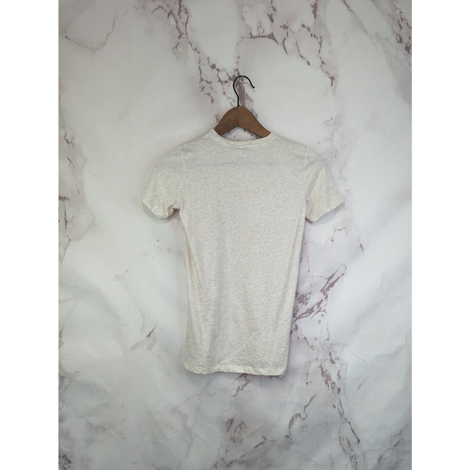 Everlane Everlane T Shirt Women XS Heathered Oat Tee Organic Crew Size XS / US 0-2 / IT 36-38 - 6 Thumbnail
