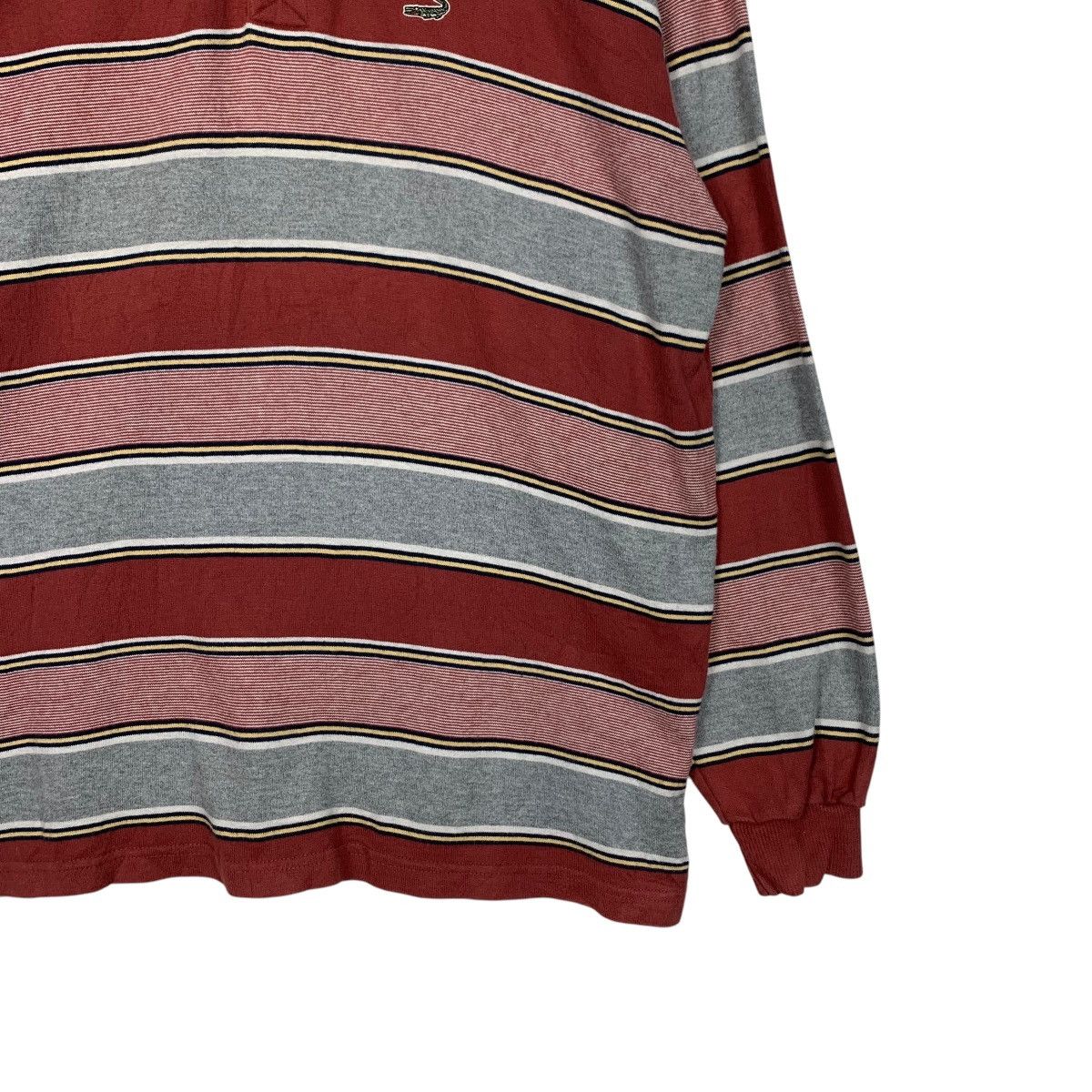 Japanese Brand Vintage 90’s CROCODILE Long Sleeve Polo Shirt #2622-C118 Size US L / EU 52-54 / 3 - 4 Thumbnail