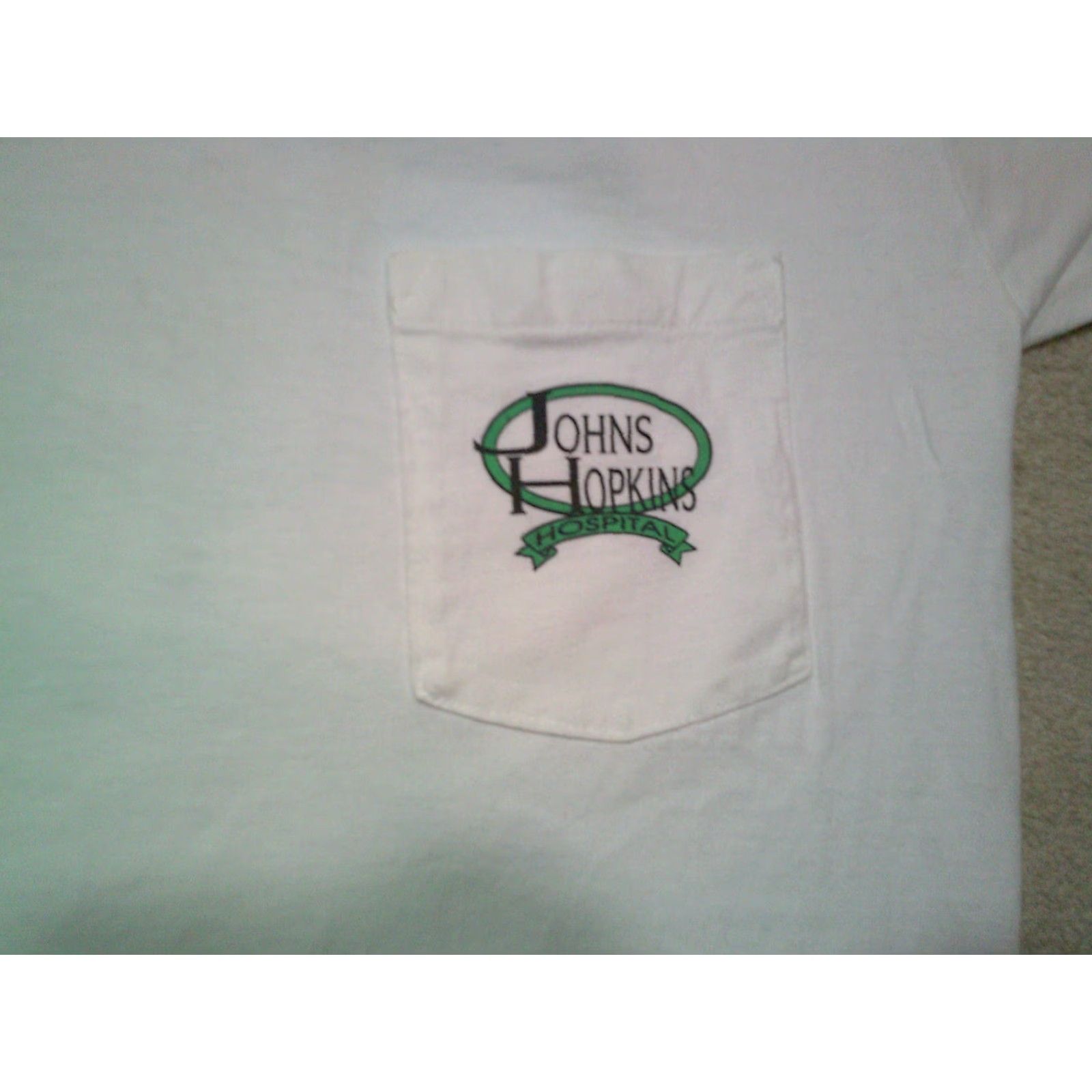 Vintage VINTAGE The Cotton Exchange John Hopkins Hospital Single Stitch T Shirt Mens Large White Double Side Size US XL / EU 56 / 4 - 5 Thumbnail