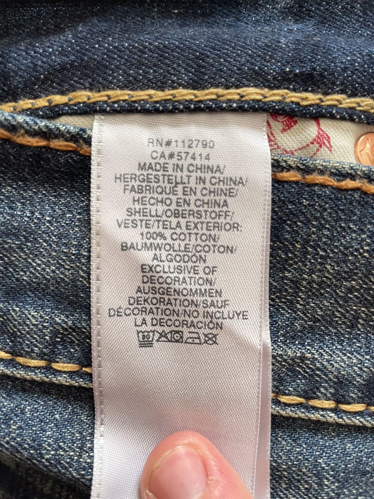 True Religion Straight Flap Big T Jean Size US 31 - 8 Thumbnail
