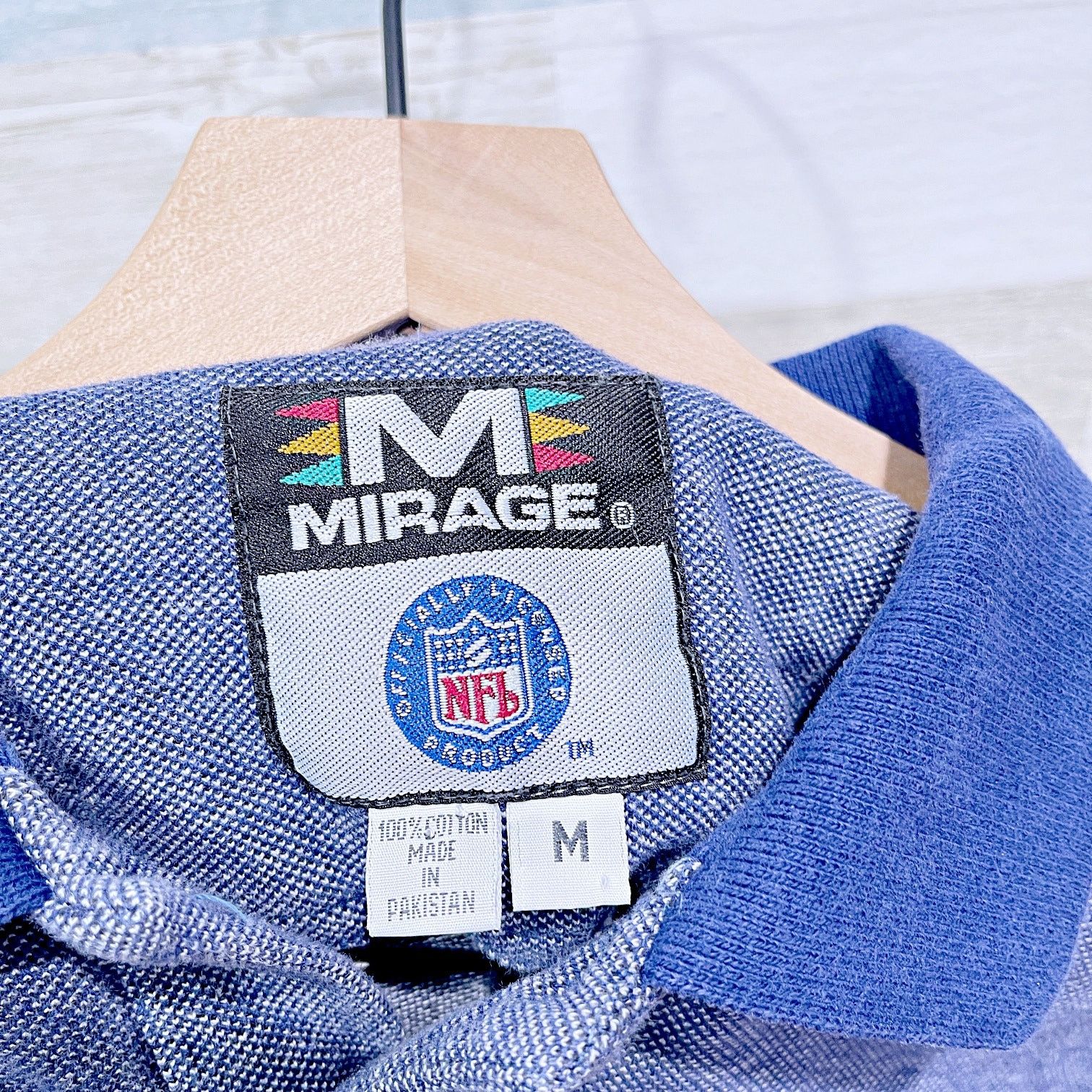 Mirage Dallas Cowboys Long Sleeve Polo Vintage Mirage NFL Mens M Size US M / EU 48-50 / 2 - 7 Thumbnail