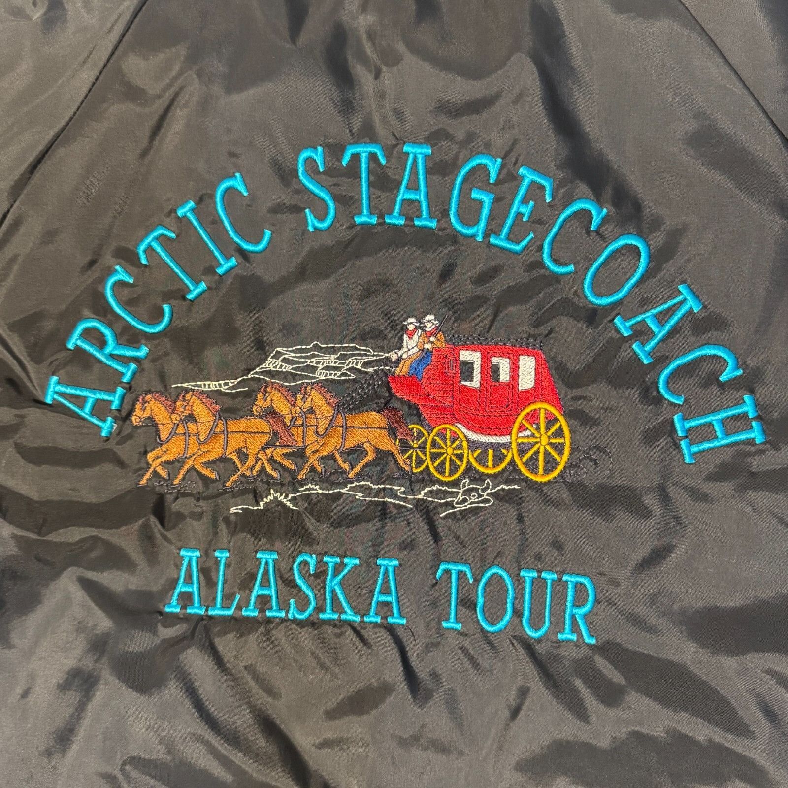Vintage Vtg Hartwell Sports Artic Stagecoach Alaska Tour button fron Size US L / EU 52-54 / 3 - 10 Thumbnail