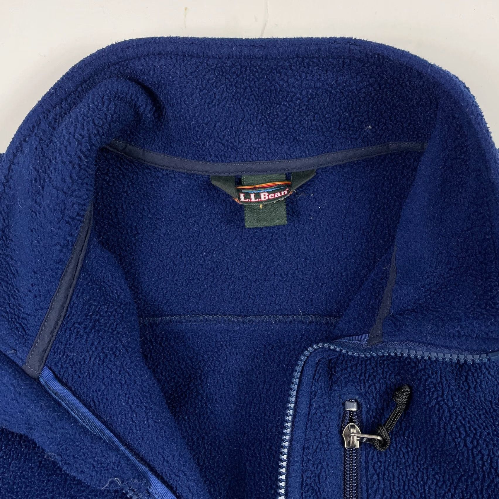 Vintage VINTAGE L.L. Bean Vest Mens XL Blue Fleece Stand-Up Collar Zip Full Zip Pockets Outdoor Hiking Camping Skiing Size US XL / EU 56 / 4 - 7 Thumbnail