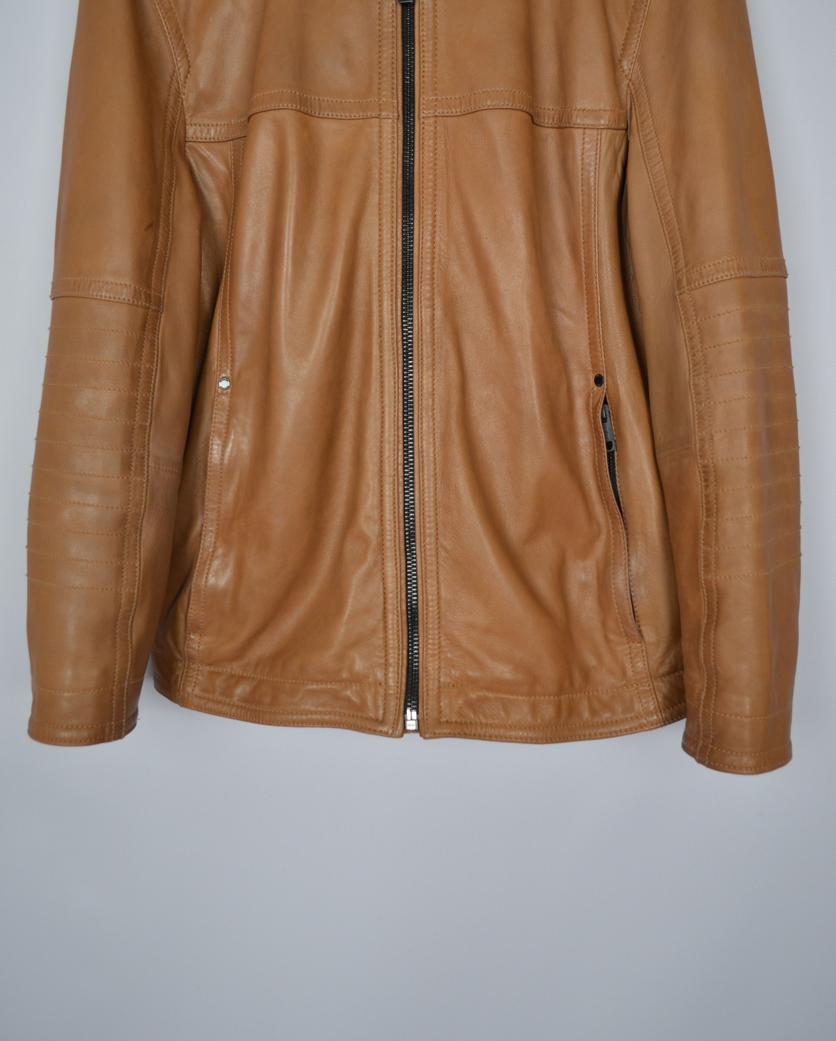 Designer × Strellson Strellson Leather Jacket Cognac Brown Size M Luxury VGC Size US M / EU 48-50 / 2 - 4 Thumbnail