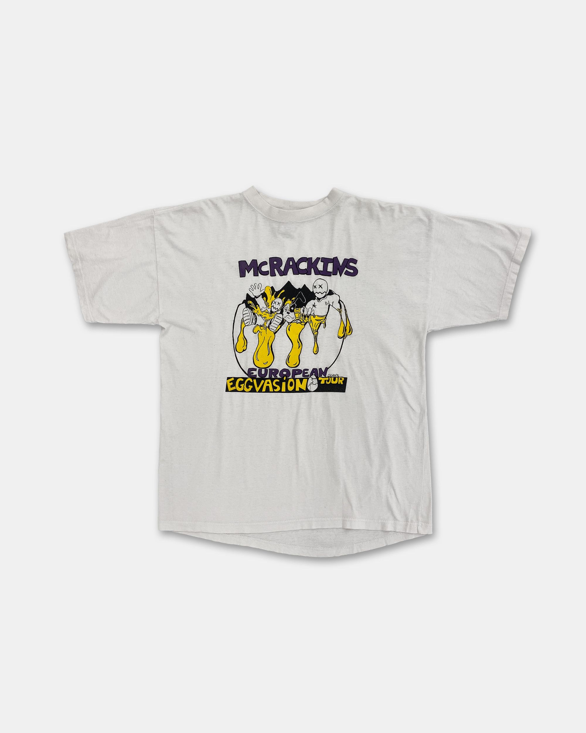 Vintage 1996 McRackins Eggvasion Tour Band T-Shirt Size US L / EU 52-54 / 3 - 1 Thumbnail
