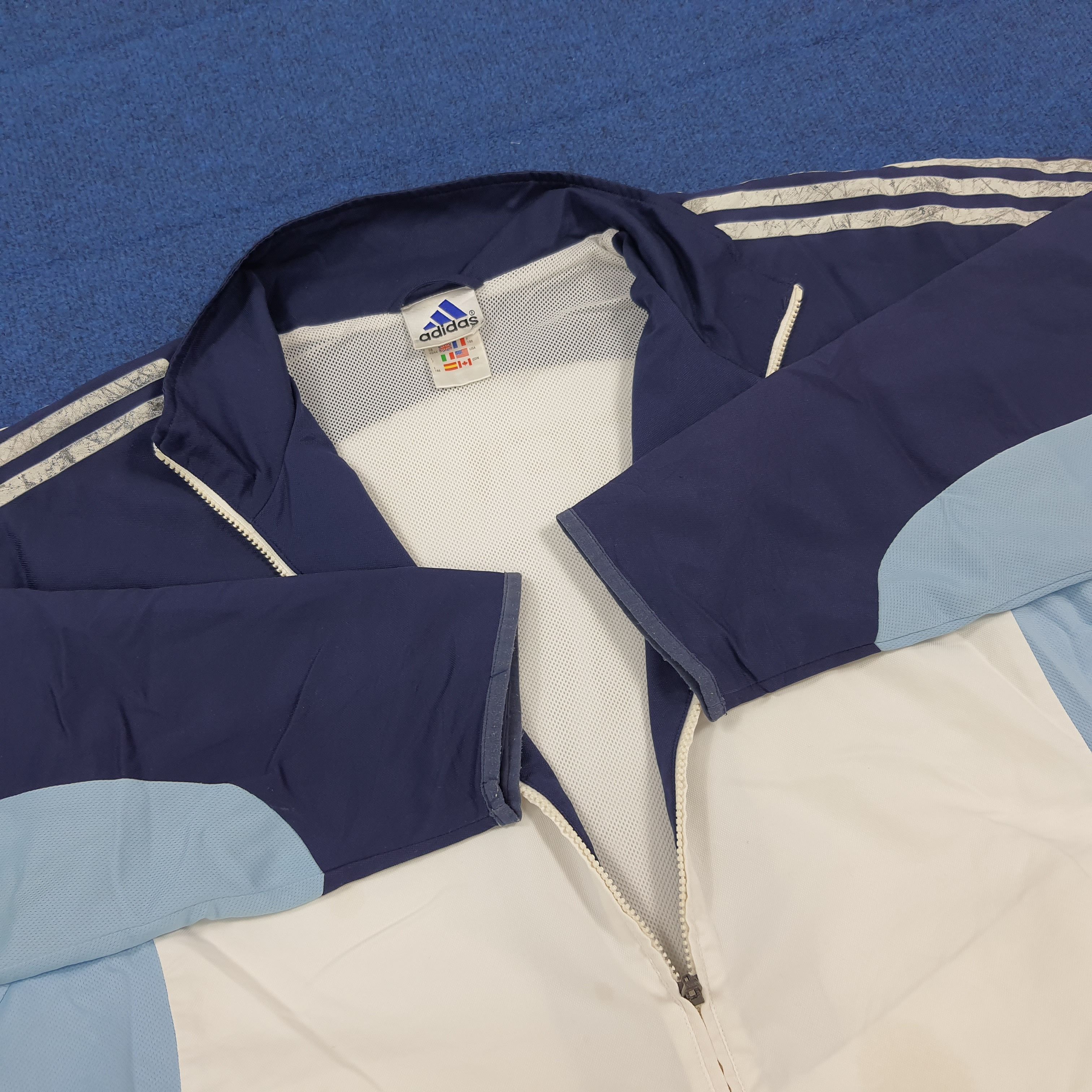 Adidas Vintage 2002 Argentina AFA Adidas Training Jacket C306N3 Size US XL / EU 56 / 4 - 7 Thumbnail