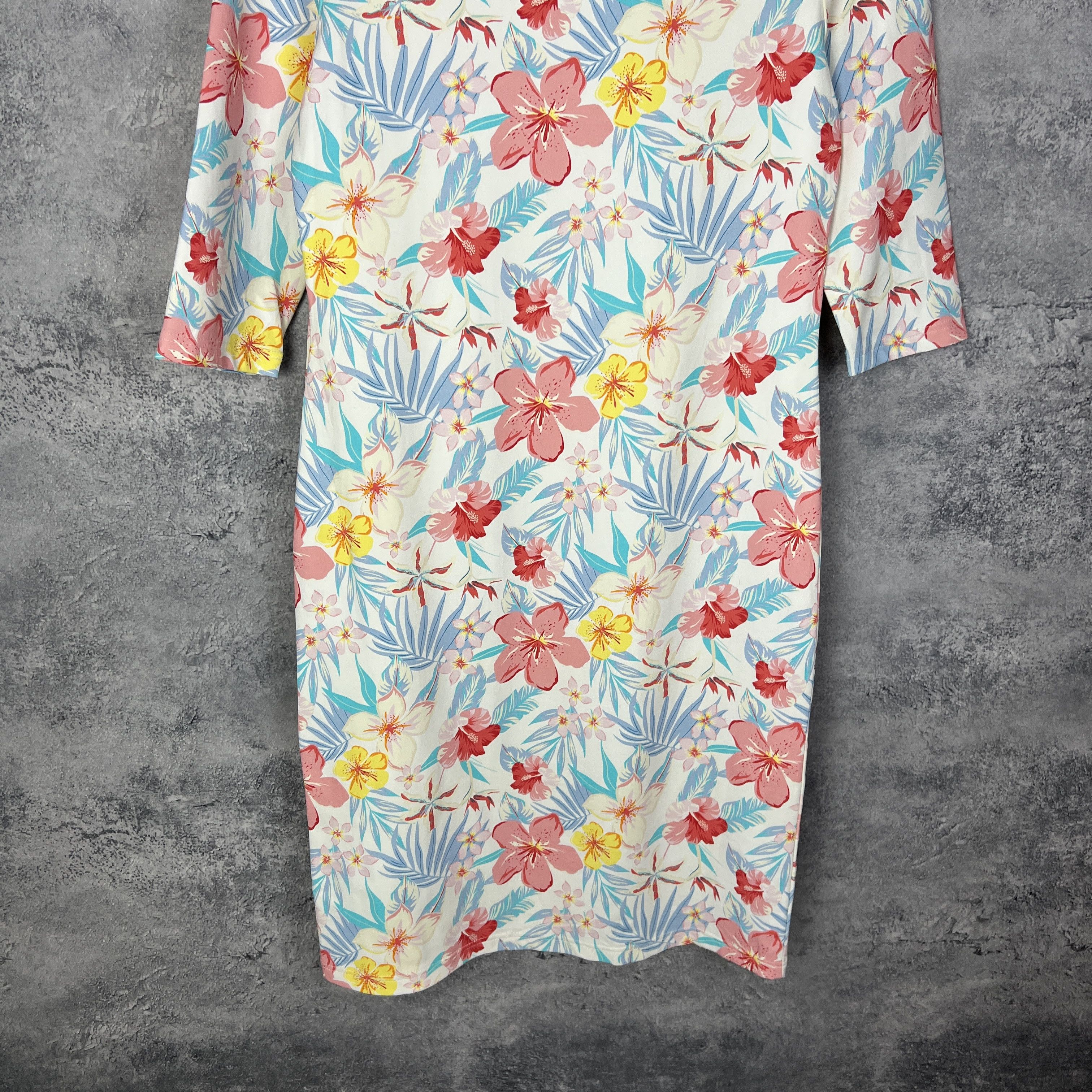 Saint James × Vintage Saint James Women's Dress Flowers Size 8 Polyamide Size M / US 6-8 / IT 42-44 - 3 Thumbnail