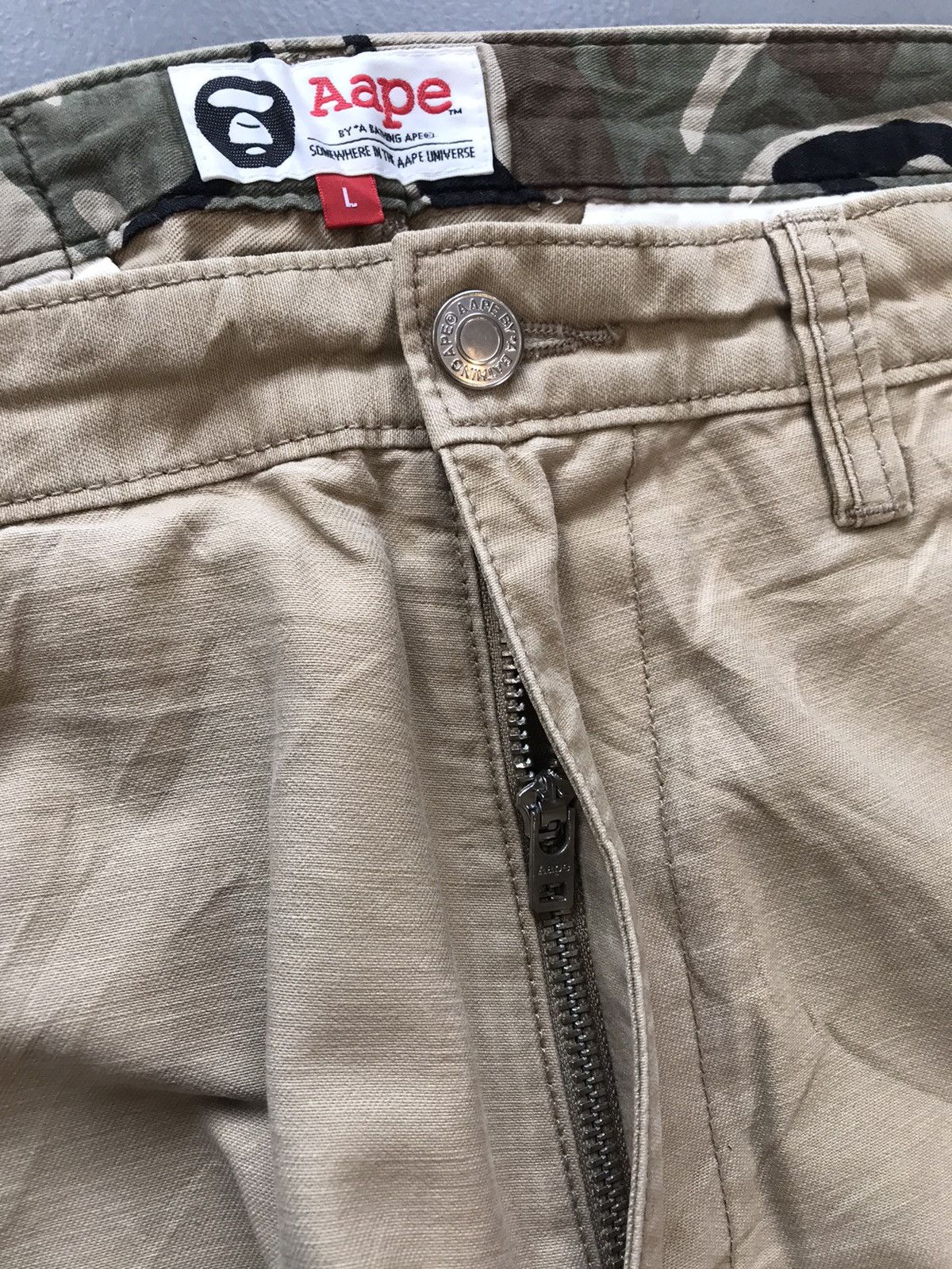 Aape × Vintage Vintage aape army printed straight fit denim Size US 34 / EU 50 - 6 Thumbnail