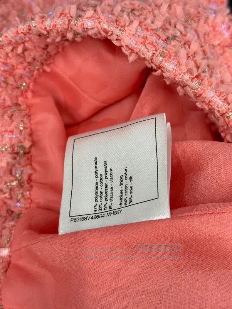 Chanel Chanel Orange-pink tweed skirt Size 26" / US 2 / IT 38 - 6 Thumbnail