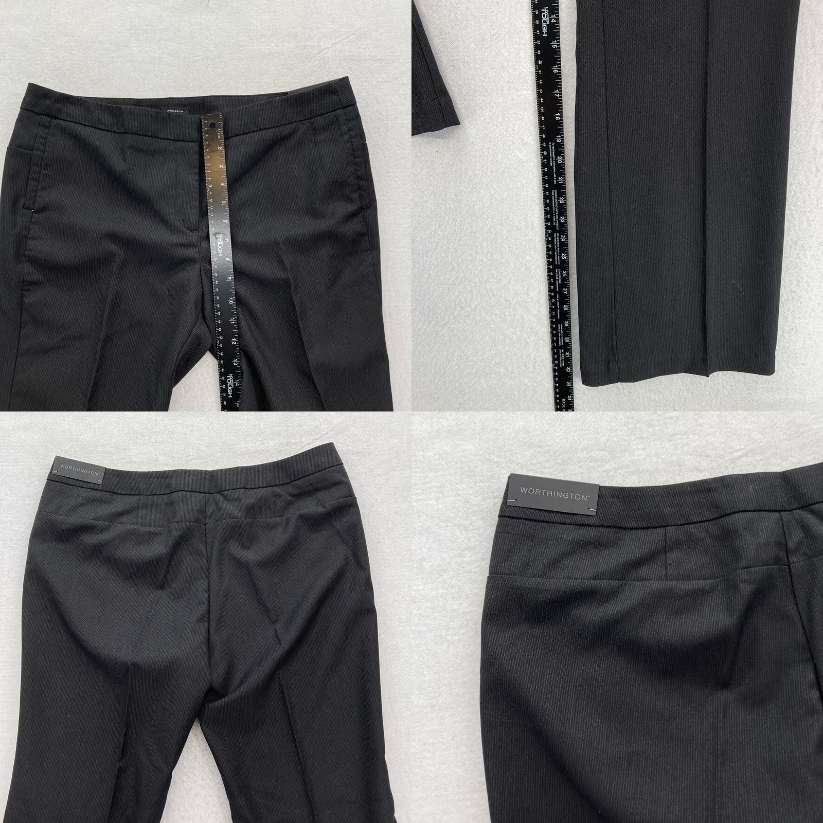 Worthington Worthington Women's 14 Black Stretch Dress Pants Bootcut NWT Modern Fit Adult Regular Size 14 Inseam 33 in Pants Size 36" / US 14 / IT 50 - 8 Thumbnail