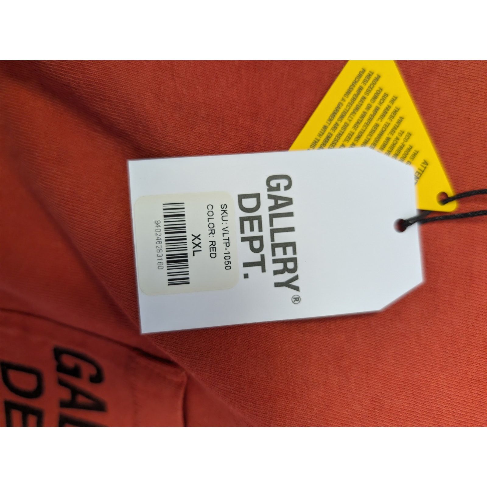 Gallery Dept. o1rshd1 Vintage Logo Painted Tee Shirt in Red Size US XXL / EU 58 / 5 - 20 Thumbnail