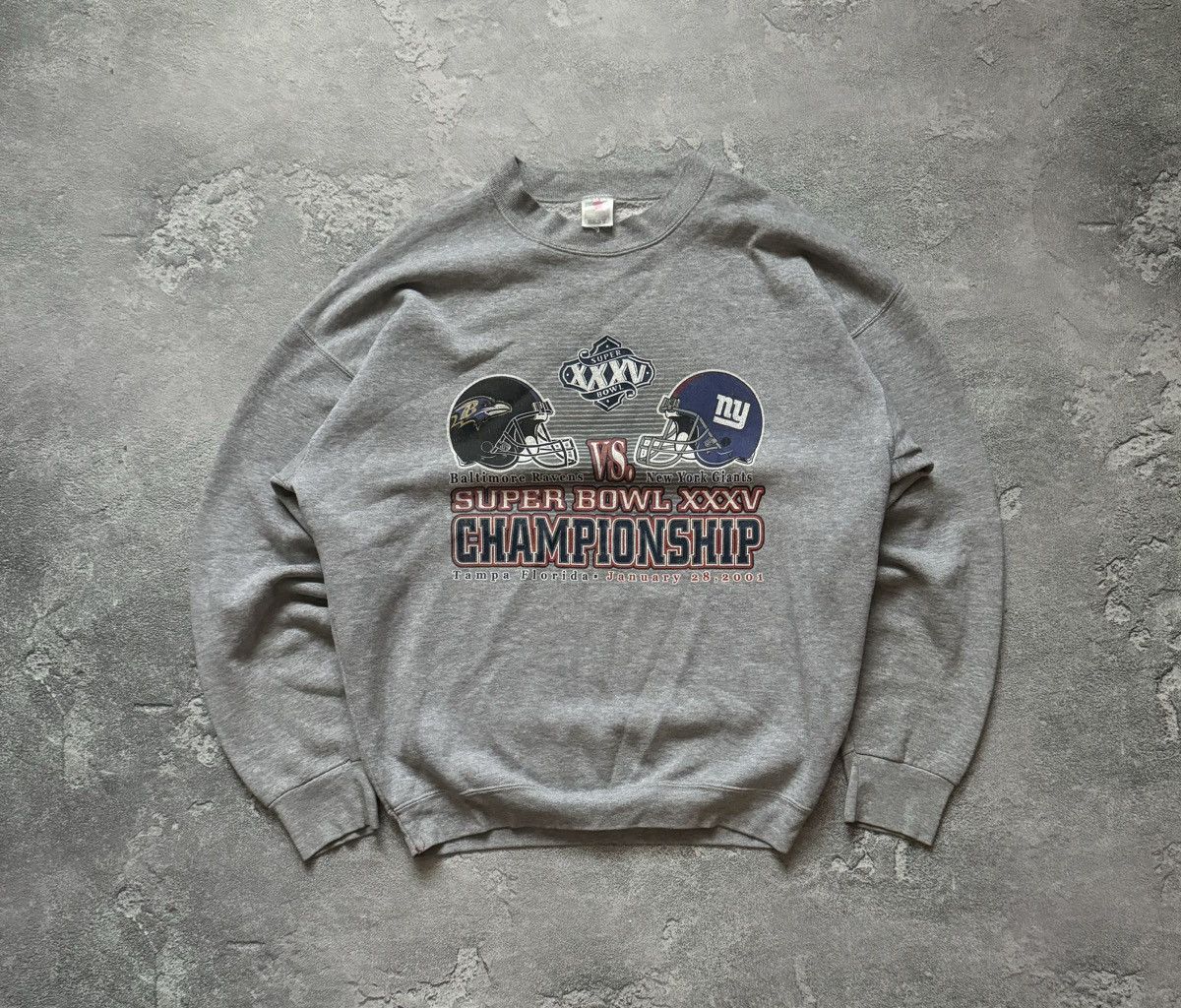 NFL × Vintage NFL Super Bowl XXXV championship 2001 sweatshirt long sleeve Size US XXL / EU 58 / 5 - 5 Thumbnail