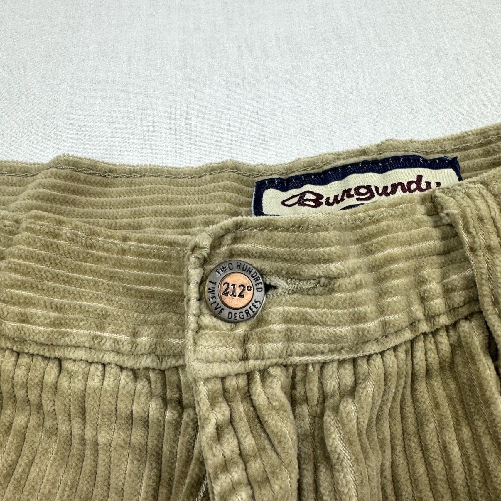Vintage Vintage 212 Degree Burgundy Corduroy Pants Adult 38x32 Tan Baggy Skater Y2K Size US 38 / EU 54 - 3 Thumbnail