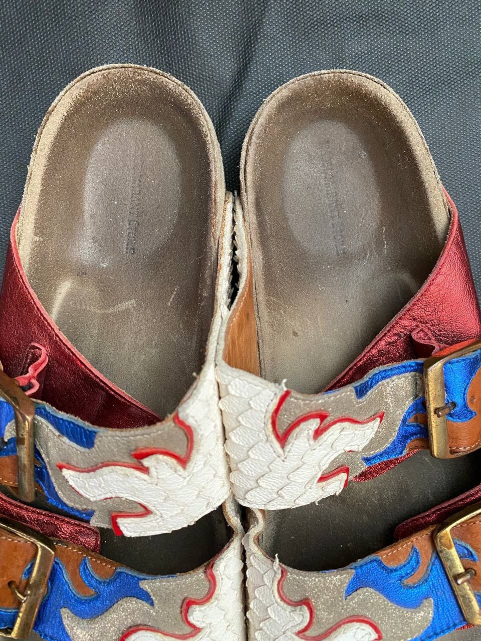 Isabel Marant 🔥 Isabel Marant Double-Buckle Flame Flat Sandal, Red Size US 5.5 / EU 38 - 12 Thumbnail