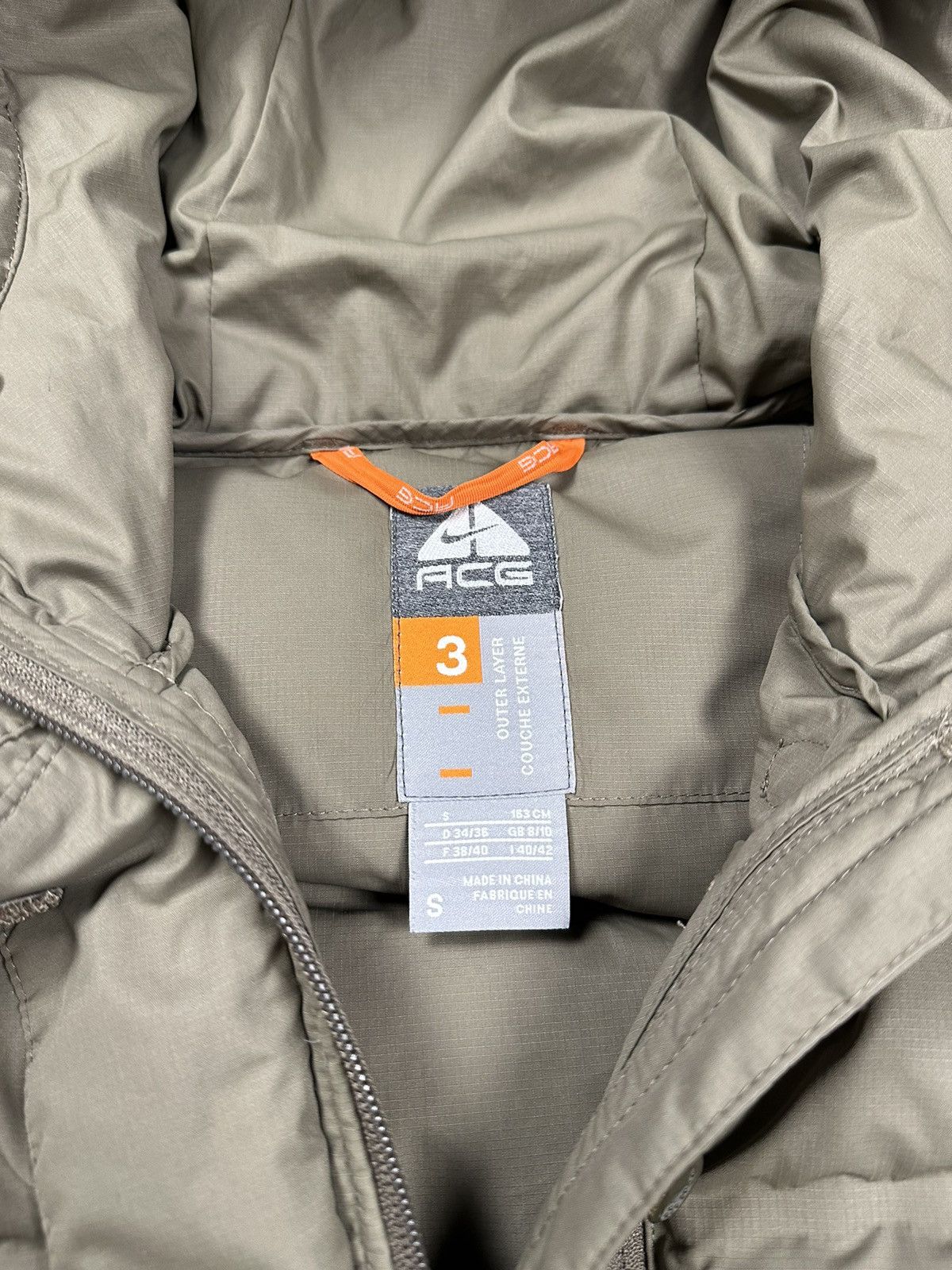 Nike × Nike ACG × Vintage ‼️ Vintage y2k Nike ACG Brown Puffer Jacket Down Rare Size S / US 4 / IT 40 - 7 Thumbnail