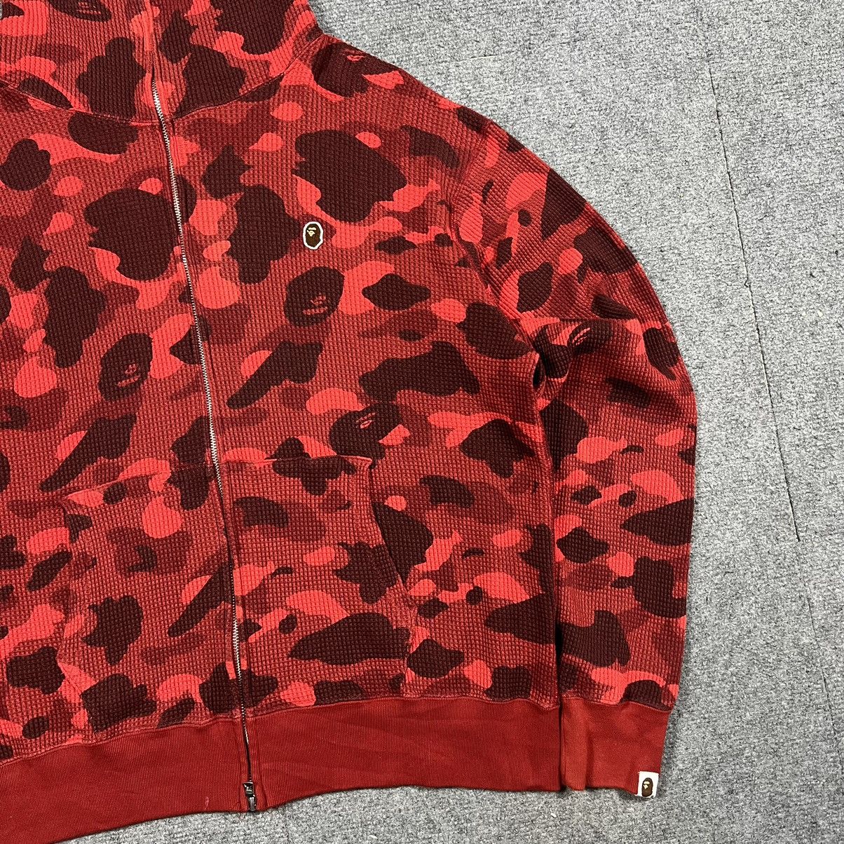 Bape × Nigo BAPE HEAD RED CAMO FULL ZIP HOODIE Size US XL / EU 56 / 4 - 3 Thumbnail