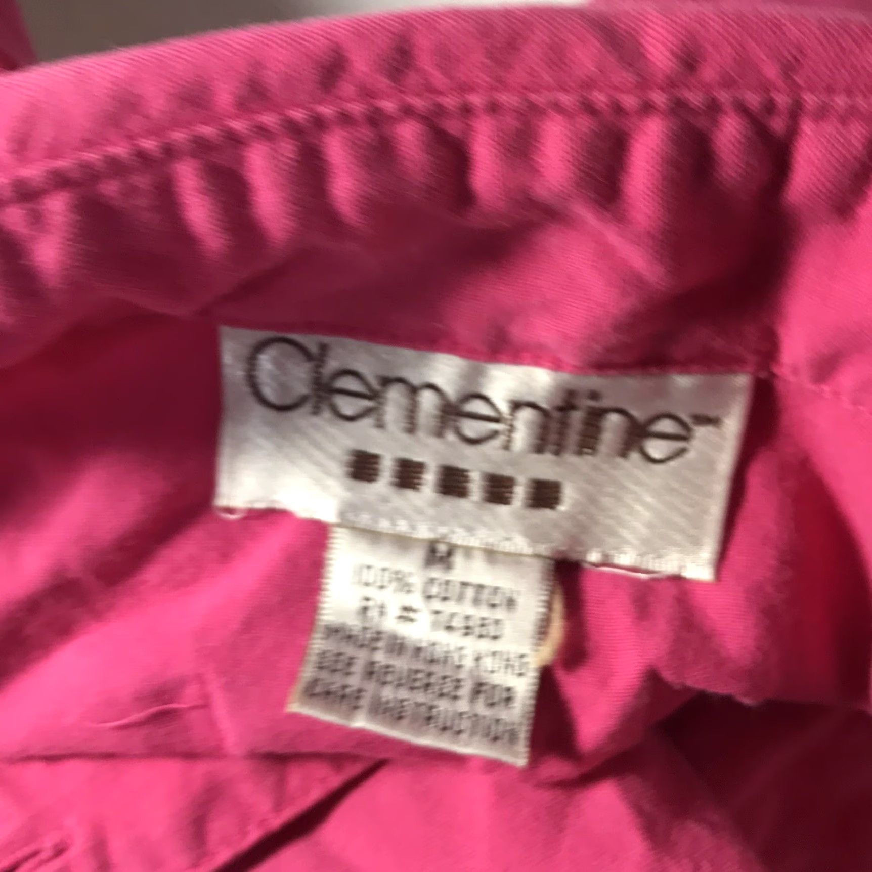 Pinko VINTAGE Clementine Button-Up Shirt Womens Medium Pink Casual Lightweight Short Sleeve Size M / US 6-8 / IT 42-44 - 4 Thumbnail