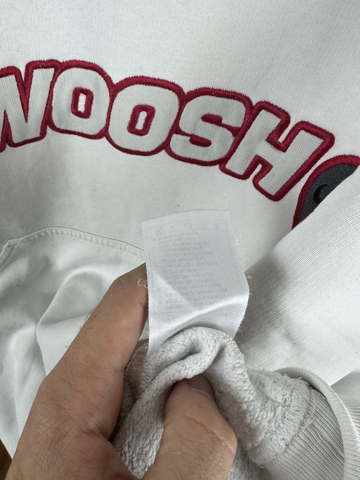 Nike Vintage nike 2000s y2k swoosh embroided hoodie Size US L / EU 52-54 / 3 - 7 Thumbnail