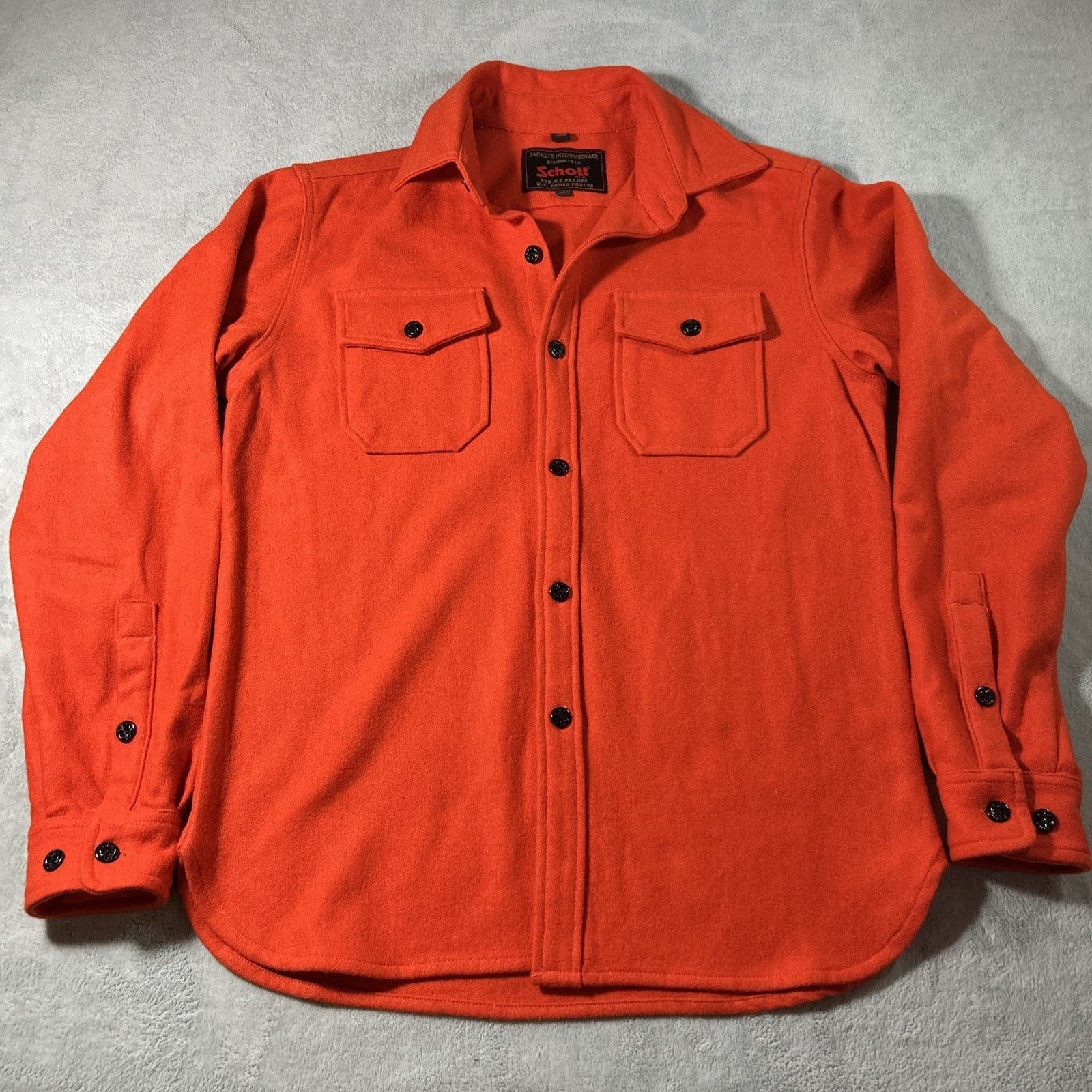 Schott Schott US Armed Forces Wool Flannel Jacket Small Outdoors Size US S / EU 44-46 / 1 - 2 Thumbnail