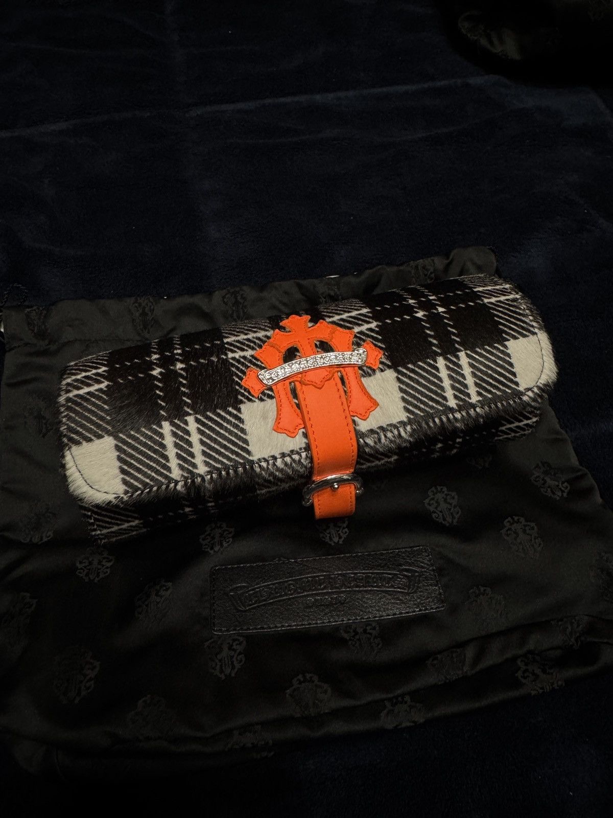 Chrome Hearts Chrome Hearts Plaid Orange Watch Roll Size ONE SIZE - 1 Thumbnail