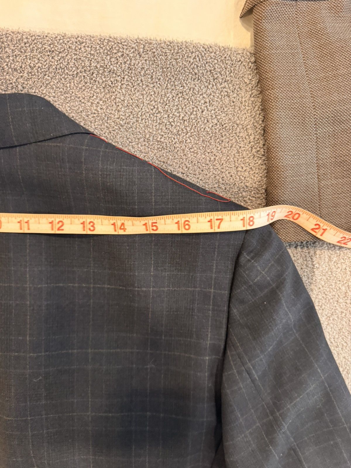 Isaia Isaia BNWT Navy Windowpane Slim Fit Aquaspider Blazer Size 40R - 9 Thumbnail