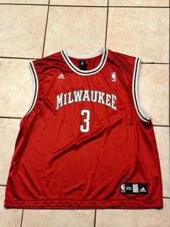 Adidas NBA Men's Milwaukee Bucks Blank Basketball Jersey, Red 