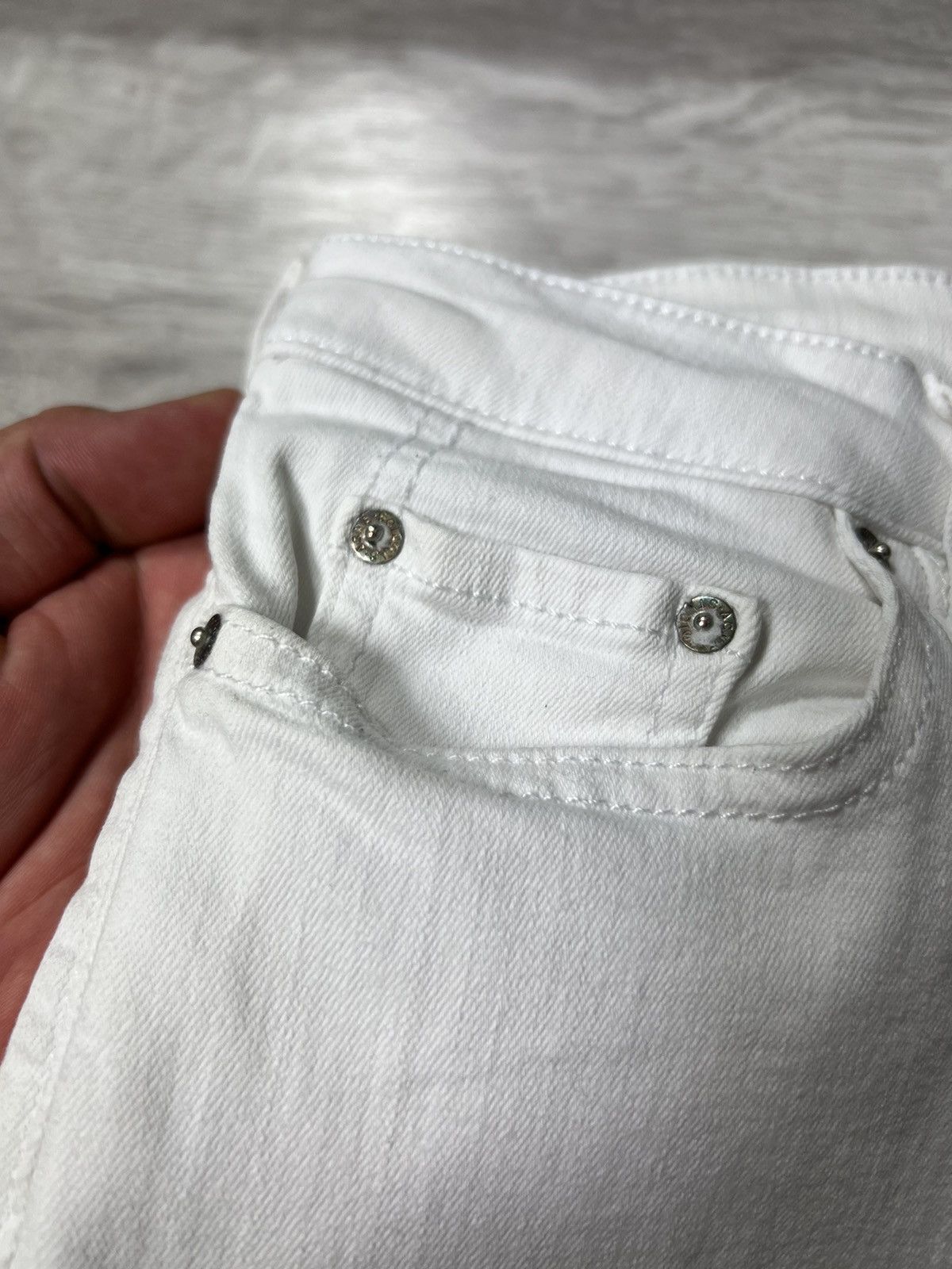Acne Studios Acne Studios Skin 5 Optic White Jeans Denim Pants Skinny Size 25" / US 0 / IT 36 - 7 Thumbnail