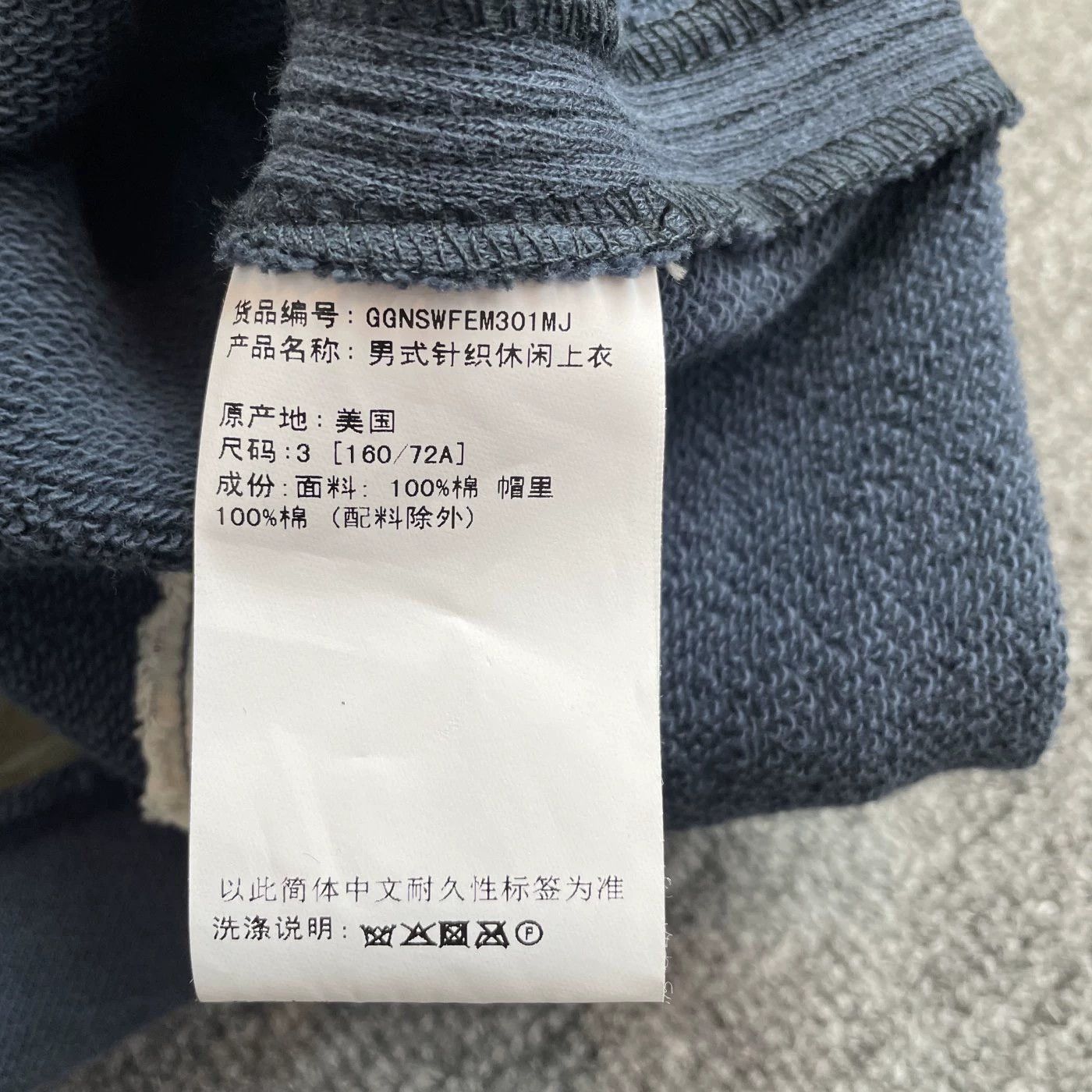 Greg Lauren Greg Lauren colorblocked long sleeve hoodie Navy 3 Size US L / EU 52-54 / 3 - 7 Thumbnail