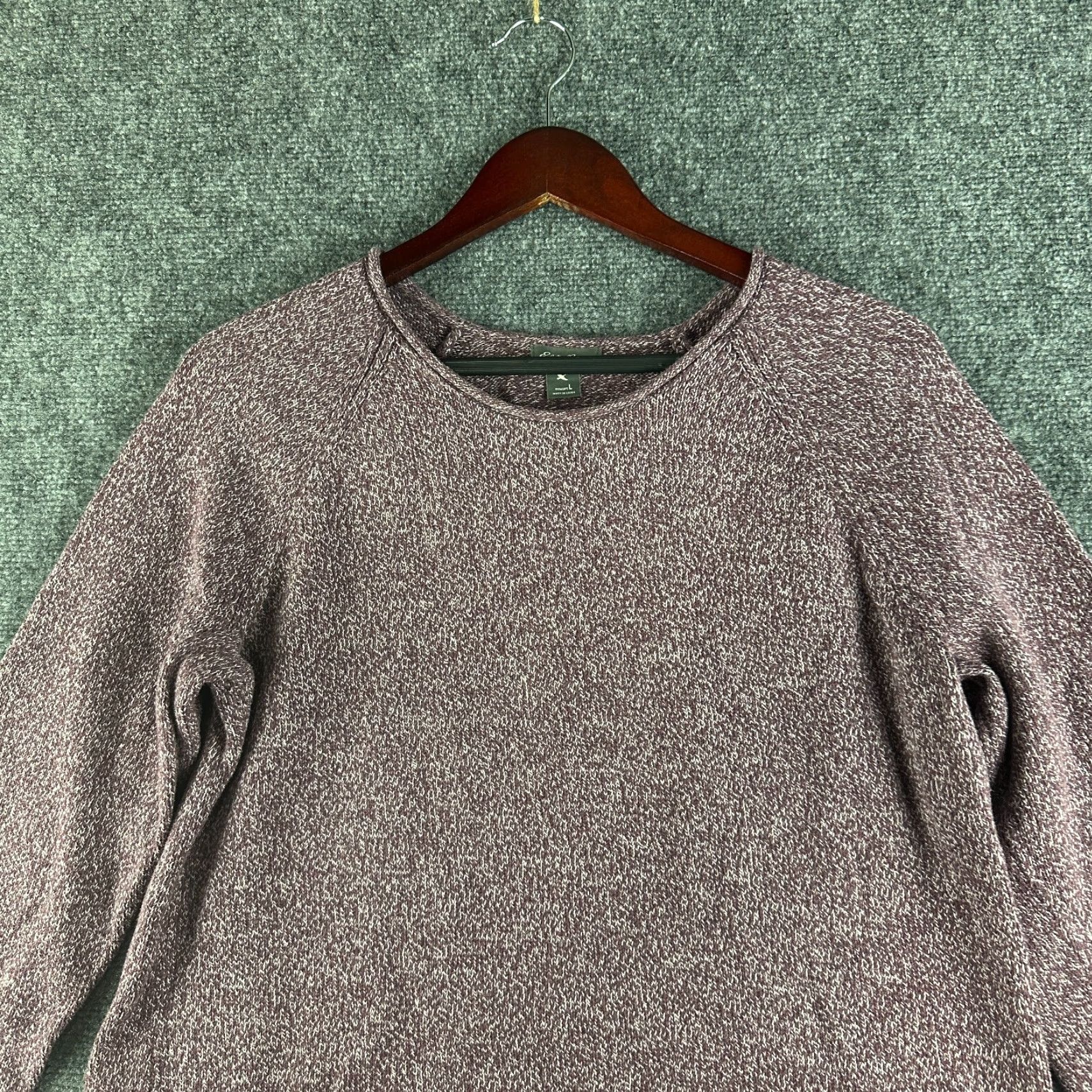 Eddie Bauer Eddie Bauer Sweater Womens Large Purple Cotton Blend Knit Long Sleeve Pullover Size L / US 10 / IT 46 - 3 Thumbnail