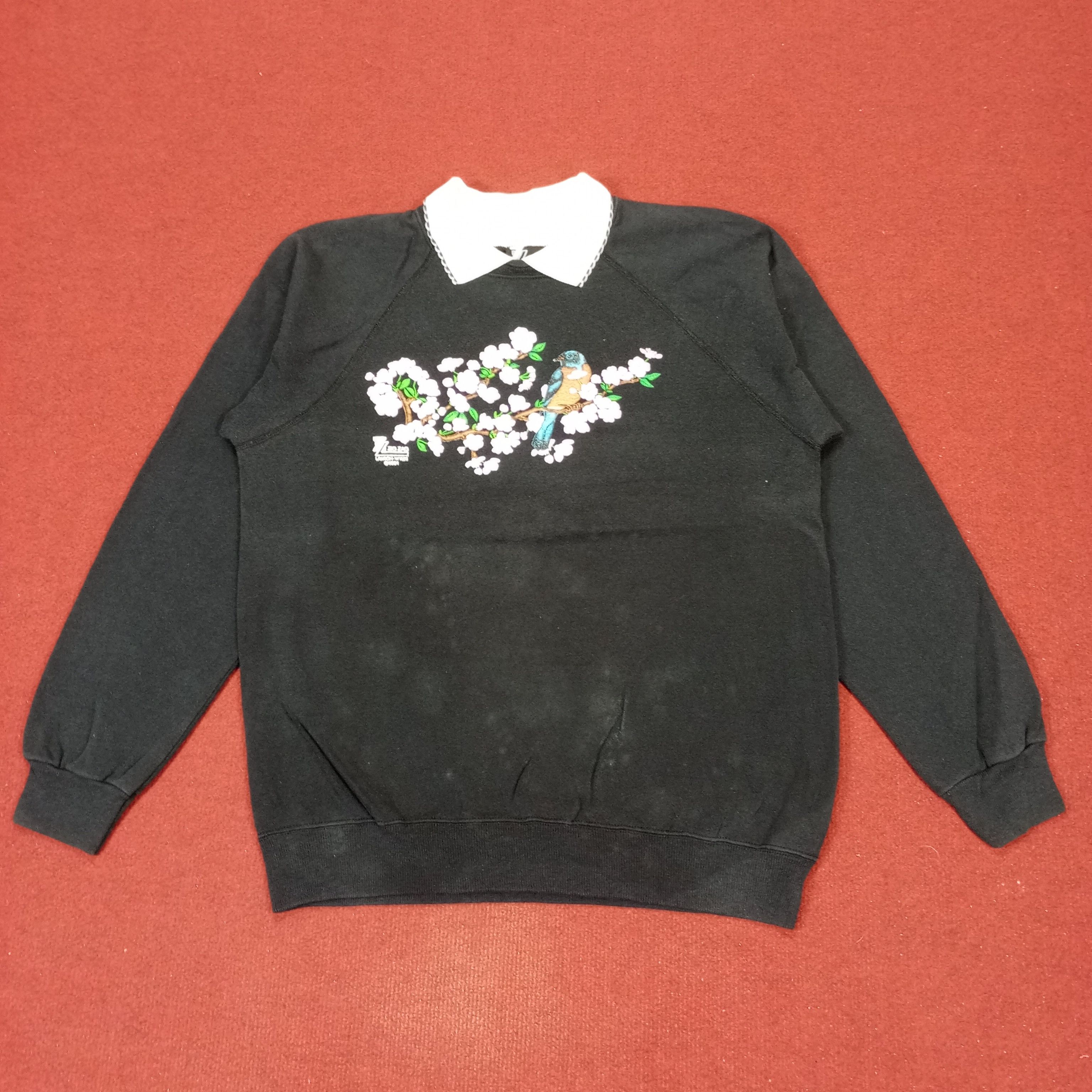 ZIGZAG Fashion Streetwear Style Vintage Collar Sweatshirt