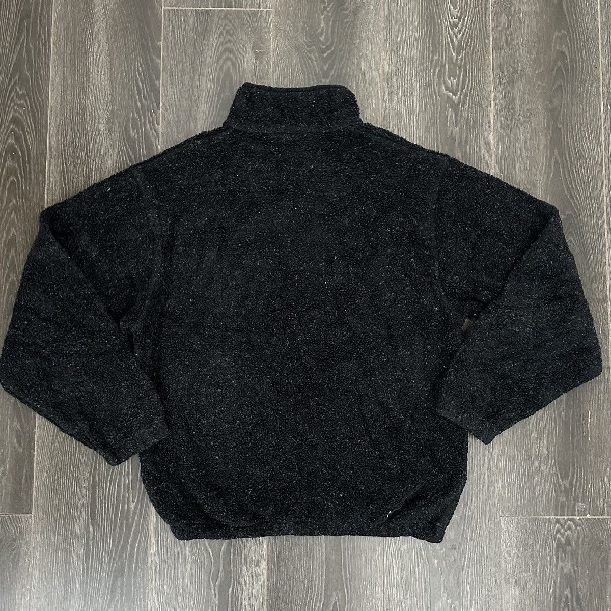 Hard Rock Cafe Rare Hard Rock Cafe Fleece Half Snap Black Pullover Size L Size US L / EU 52-54 / 3 - 2 Thumbnail
