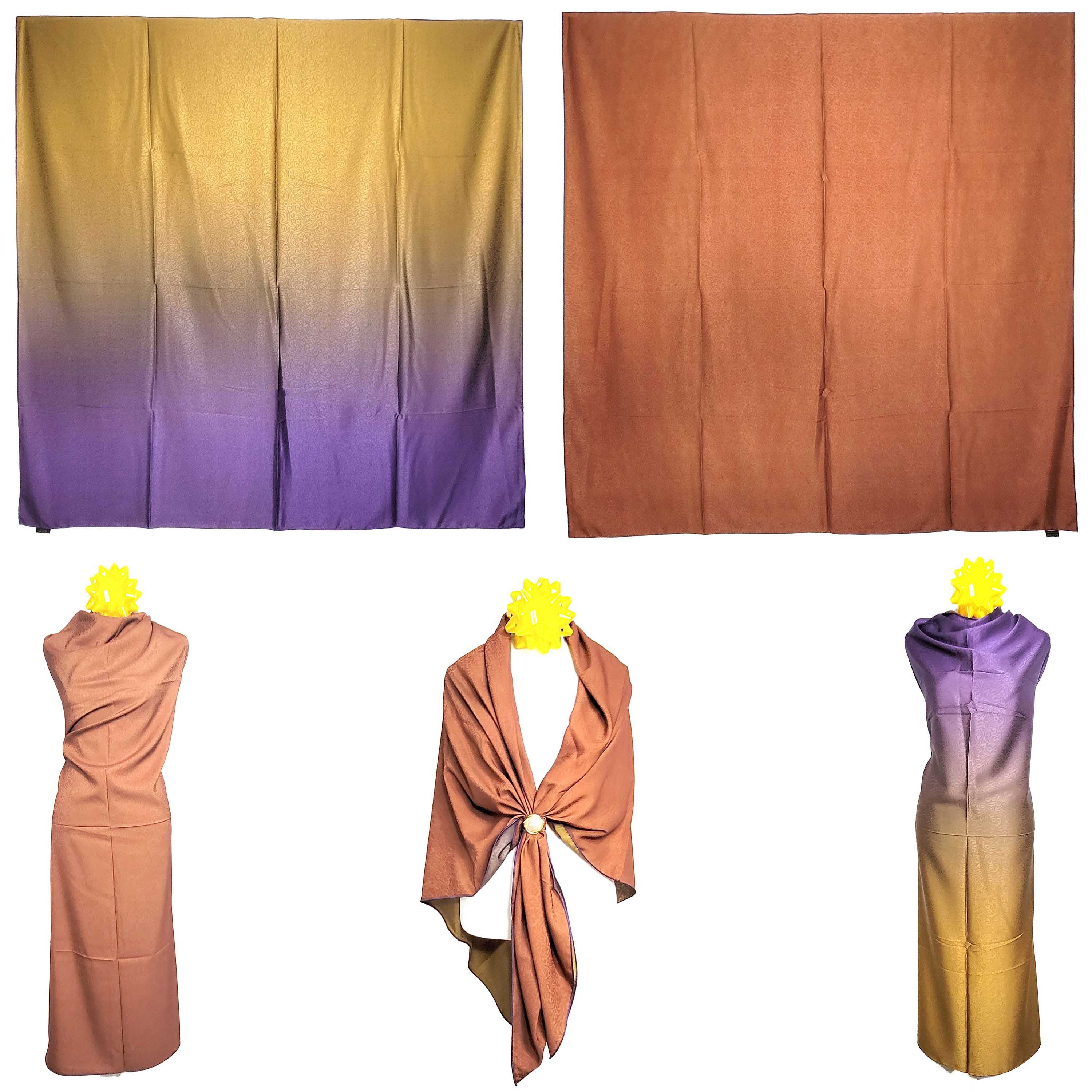 Other NWT Double Sided Silk Scarf 52"x52" Large Square Wrap 3219 Size ONE SIZE - 1 Thumbnail