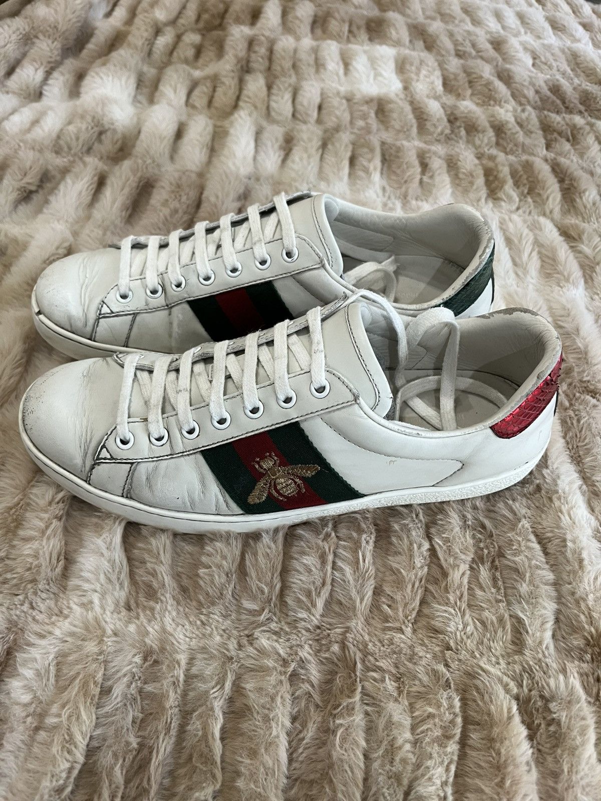 Gucci Men's Ace sneaker with bee size 7.5 US 8 Size US 9 / EU 42 - 3 Thumbnail