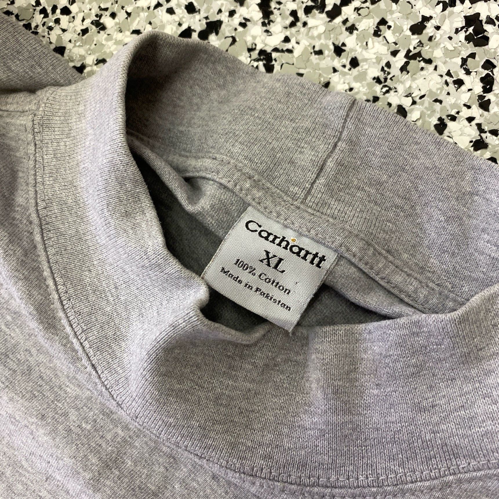 Carhartt VINTAGE Carhartt Shirt Mens XL Grey Mock Neck Long Sleeve Work Y2K TEE Size US XL / EU 56 / 4 - 4 Thumbnail