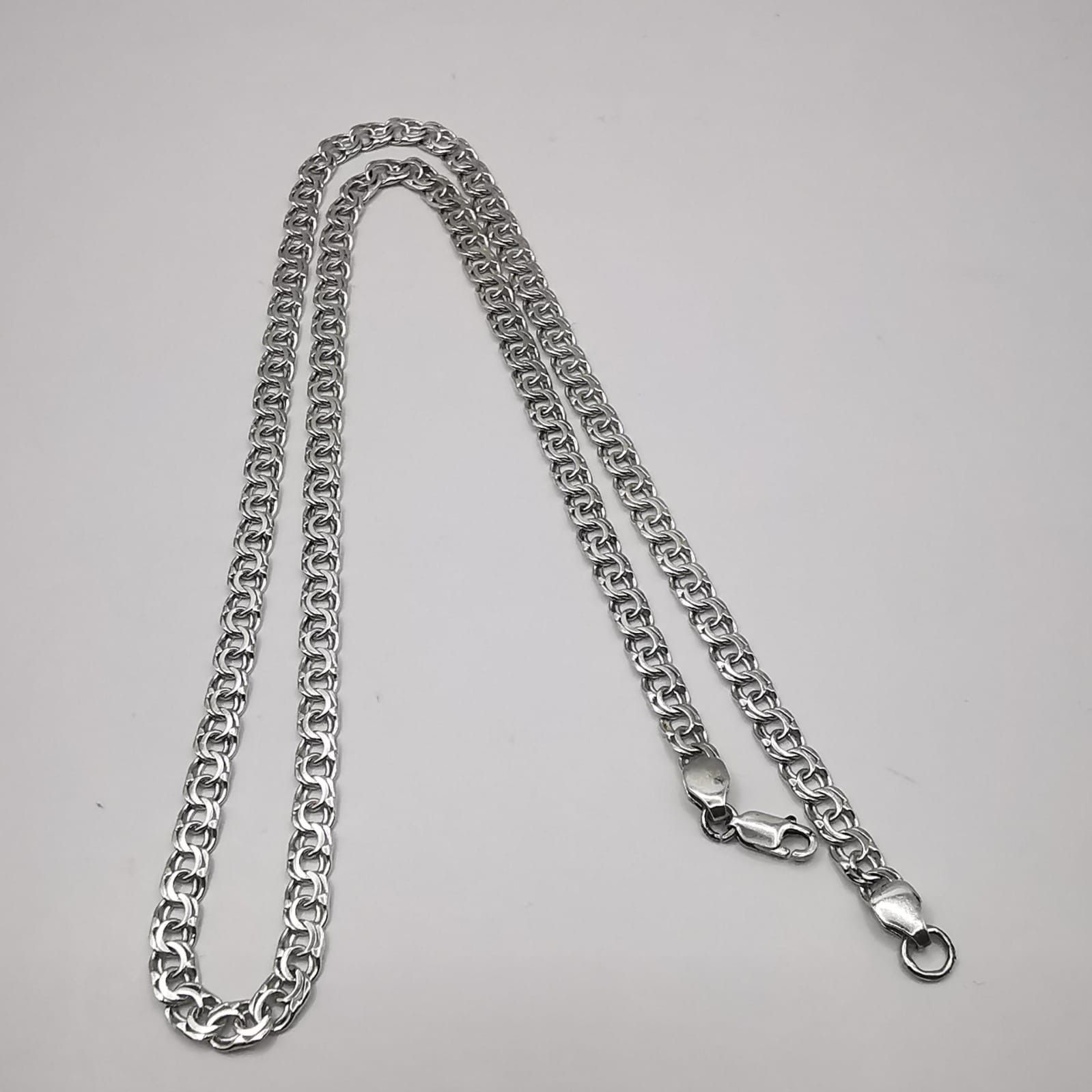 Sterling Silver Vintage Chain,925 Sterling Silver,Signed ,Handmade 16,05g Size ONE SIZE - 1 Thumbnail