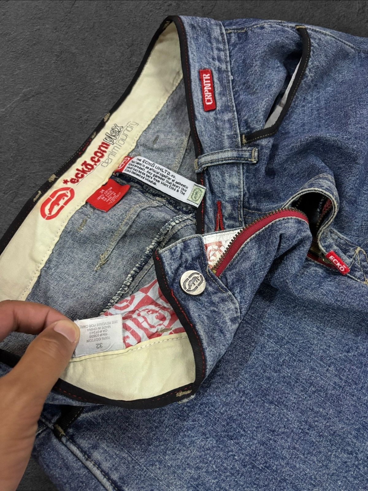Ecko Unltd. Vtg Ecko Baggy Carpenter High Waist Jeans Size US 34 / EU 50 - 8 Thumbnail