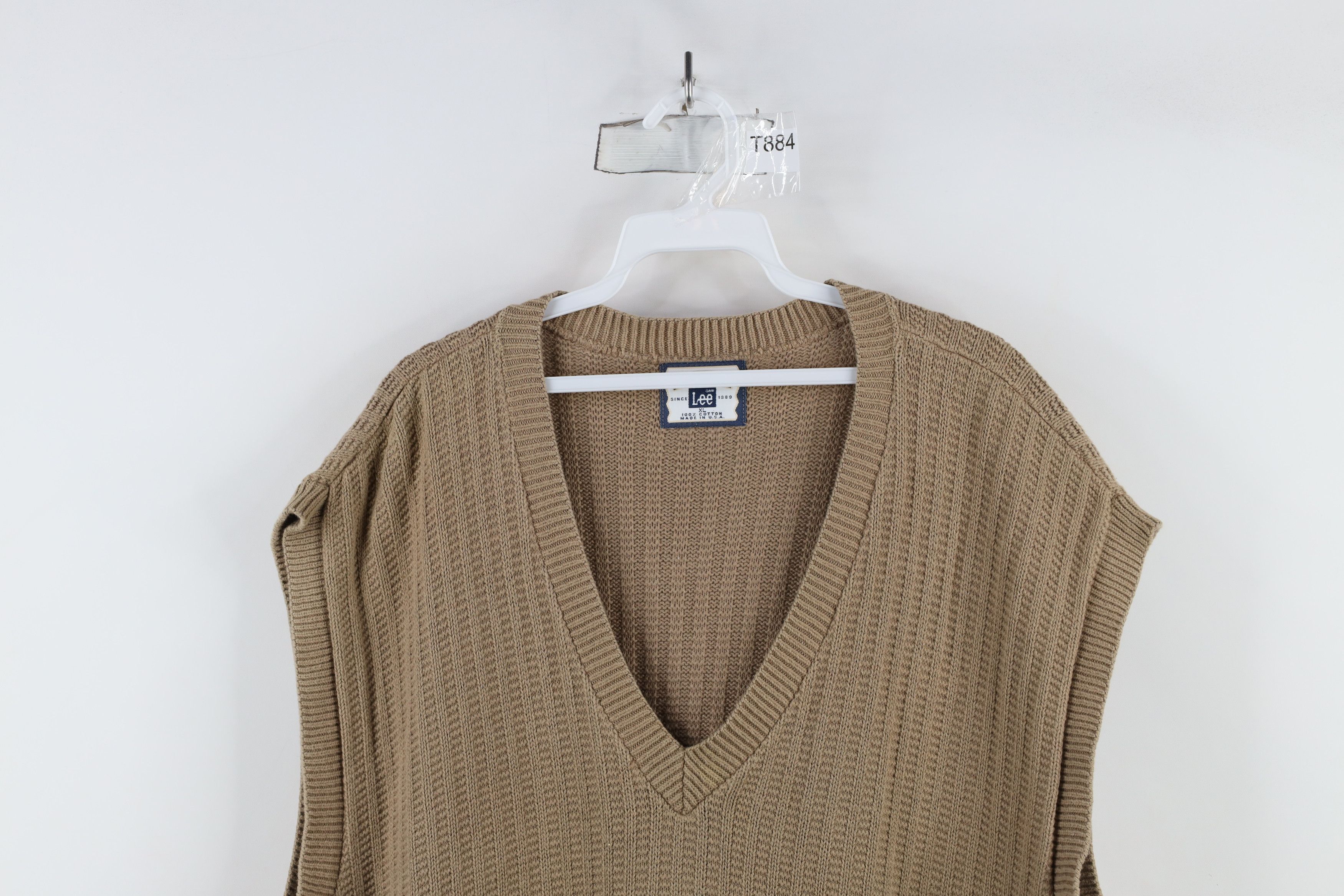 Vintage Vintage 90s Streetwear Ribbed Knit V-Neck Sweater Vest USA Size US XL / EU 56 / 4 - 2 Thumbnail