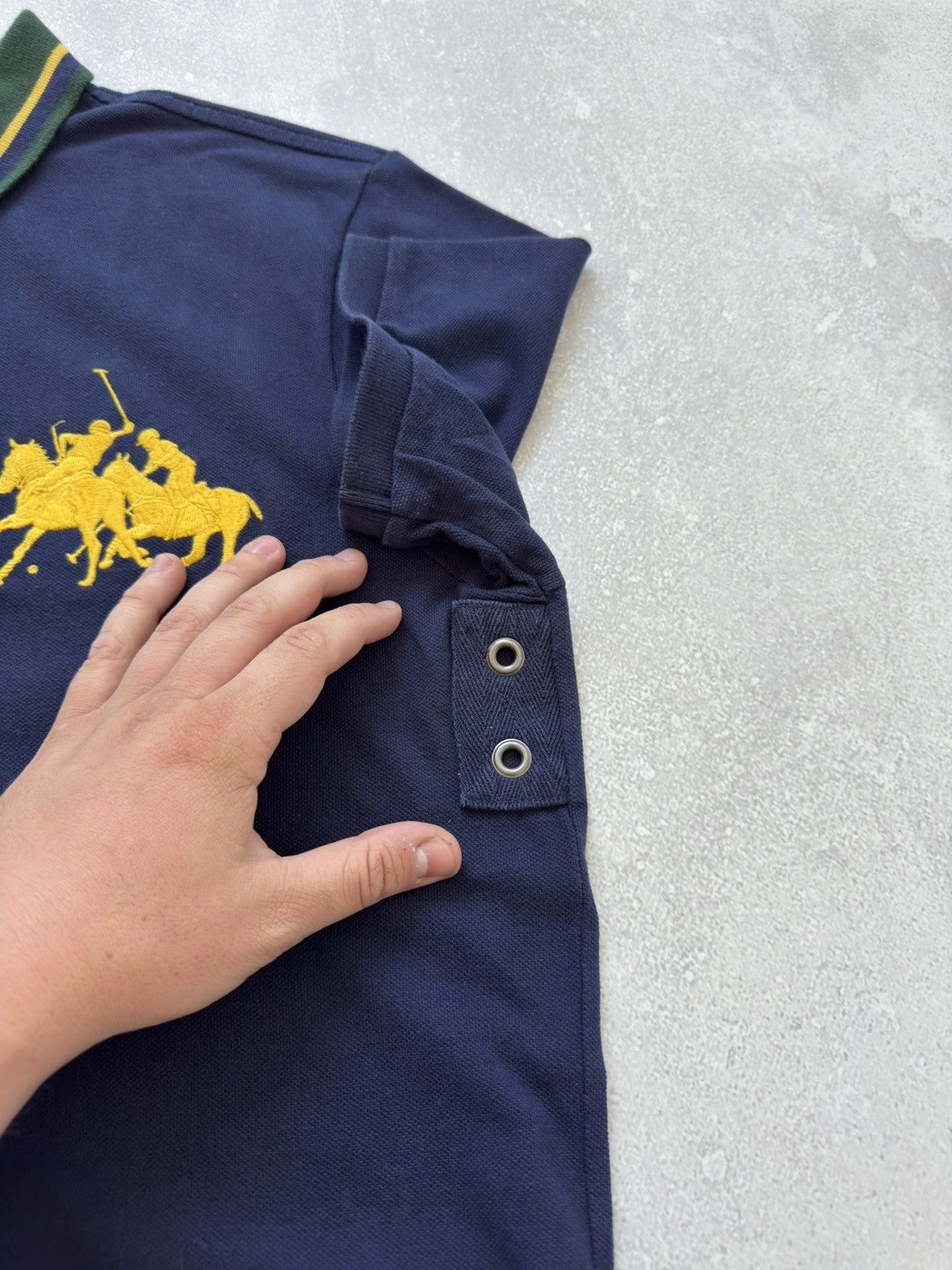 Polo Ralph Lauren Vintage Polo Ralph Lauren Big Pony Rugby Polos Shirt Navy Size US L / EU 52-54 / 3 - 10 Thumbnail