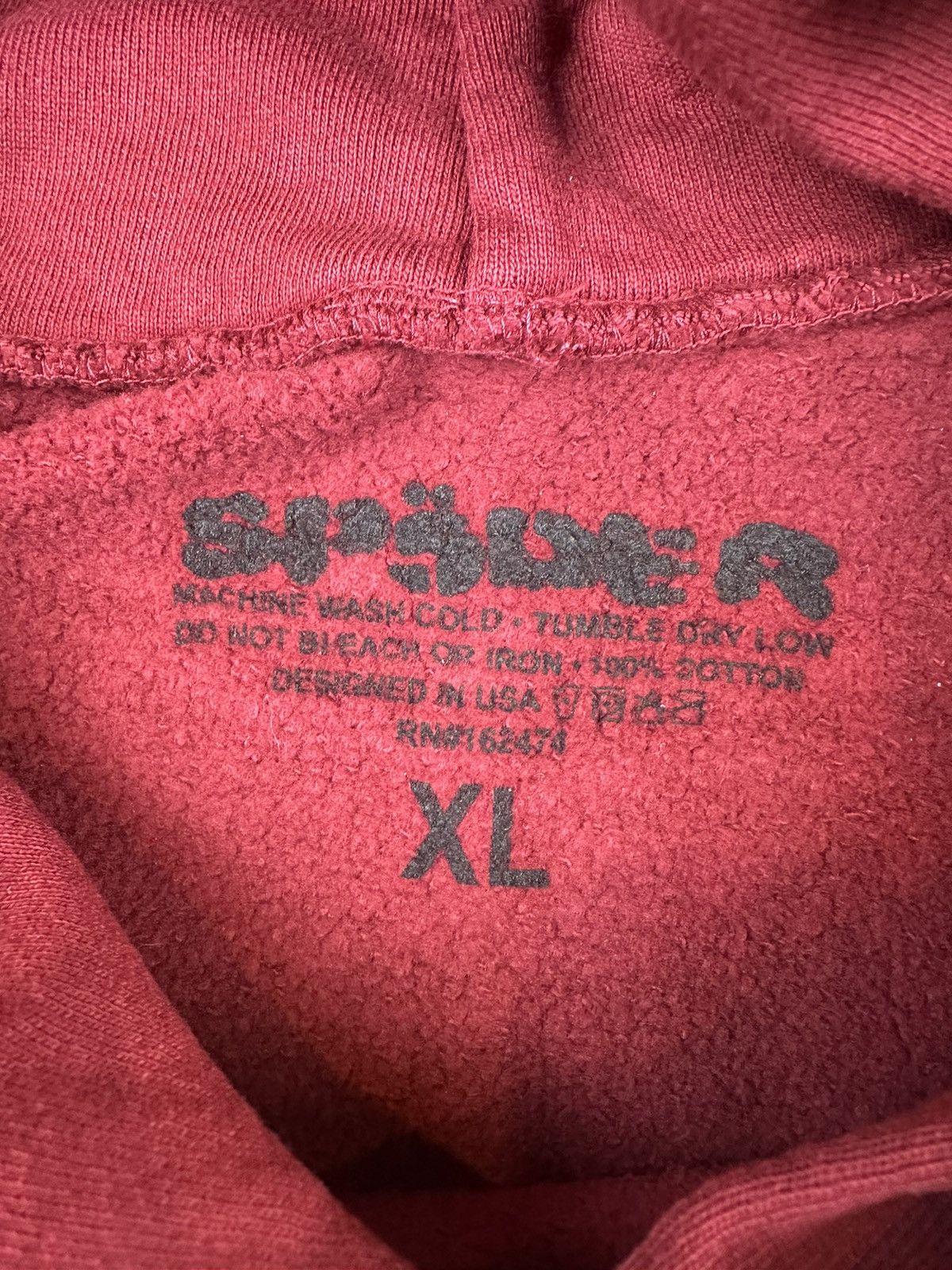 Sp5der Sp5der Maroon Web Hoodie Size US XL / EU 56 / 4 - 4 Thumbnail