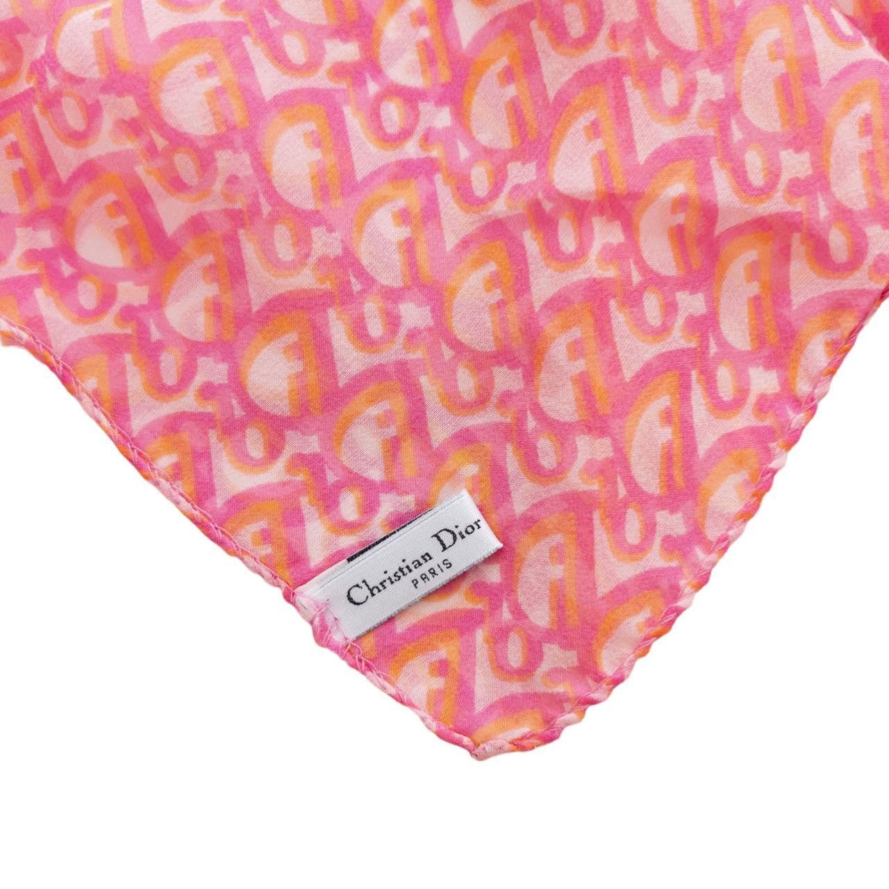 Dior Vintage Christian Dior Silk Monogram Scarf Size ONE SIZE - 2 Thumbnail