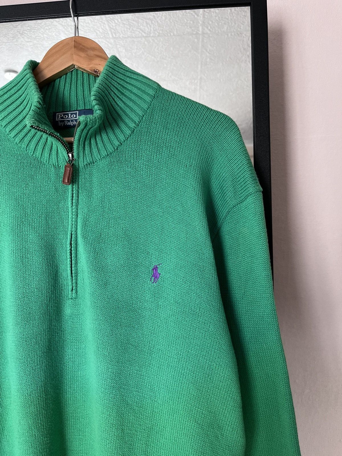 Polo Ralph Lauren Vintage Polo Ralph Lauren Half Zip Sweater Size US XXL / EU 58 / 5 - 2 Thumbnail