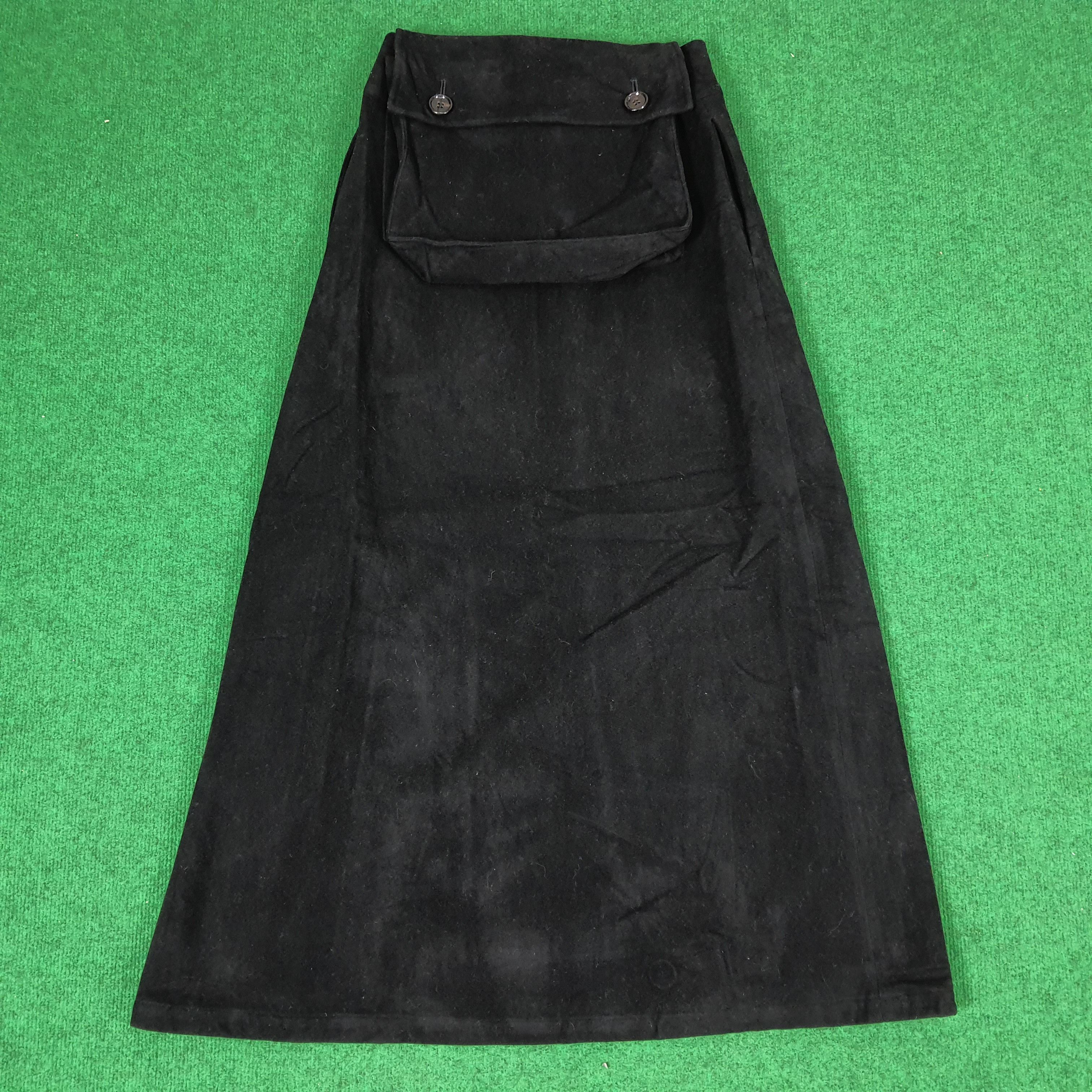 Vintage Vintage Y's by Yohji Yamamoto Pocket Wool Skirts C172N5 Size 26" / US 2 / IT 38 - 1 Thumbnail